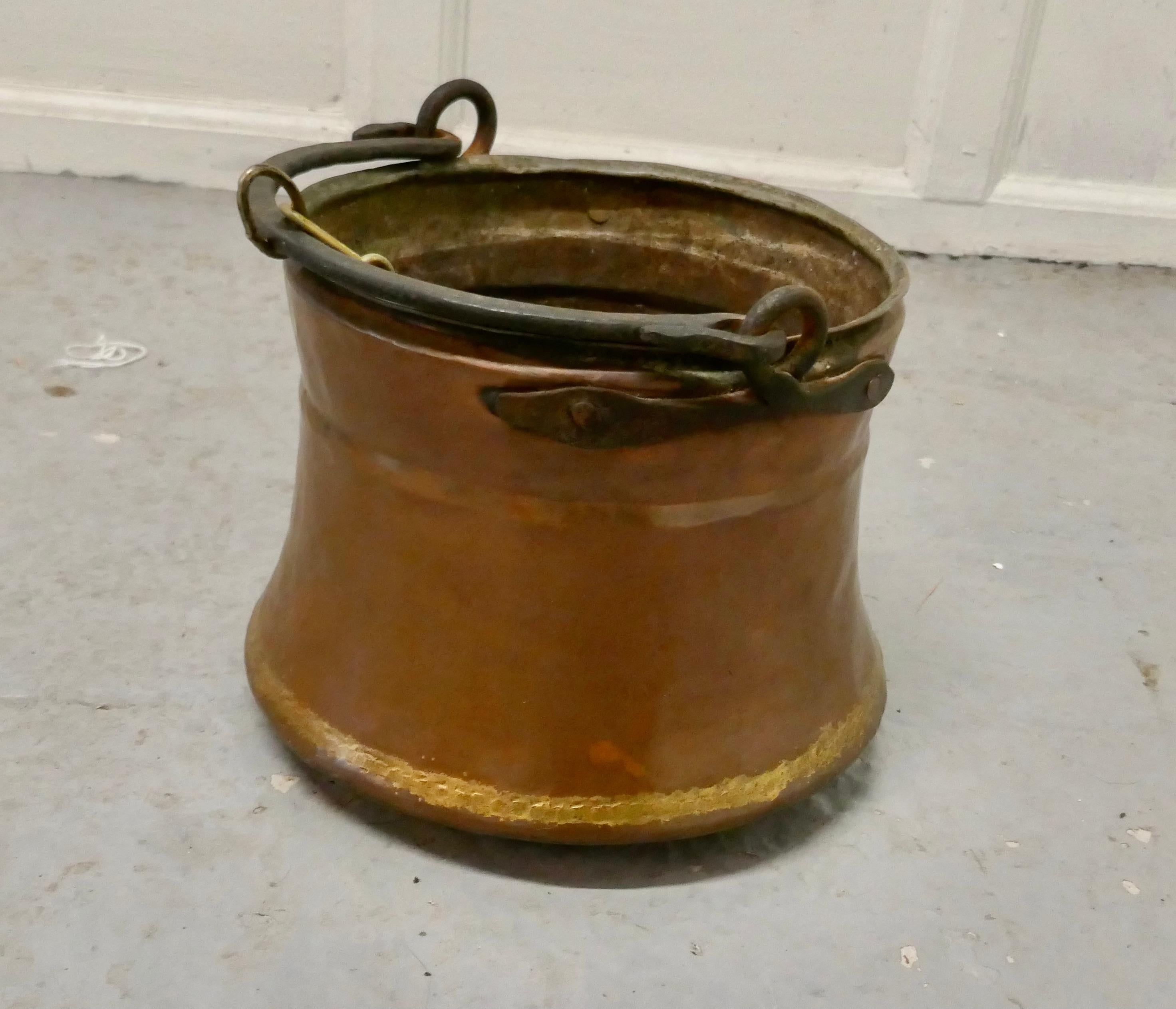 Geschirrtopf aus geblasenem Kupfer des 19. Jahrhunderts, Kauldron  im Zustand „Gut“ im Angebot in Chillerton, Isle of Wight