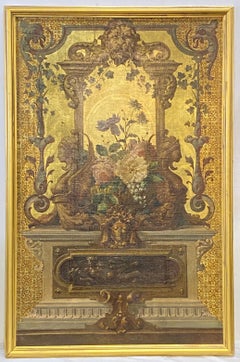 19th Century Beaux Arts Period Mural Style Painting