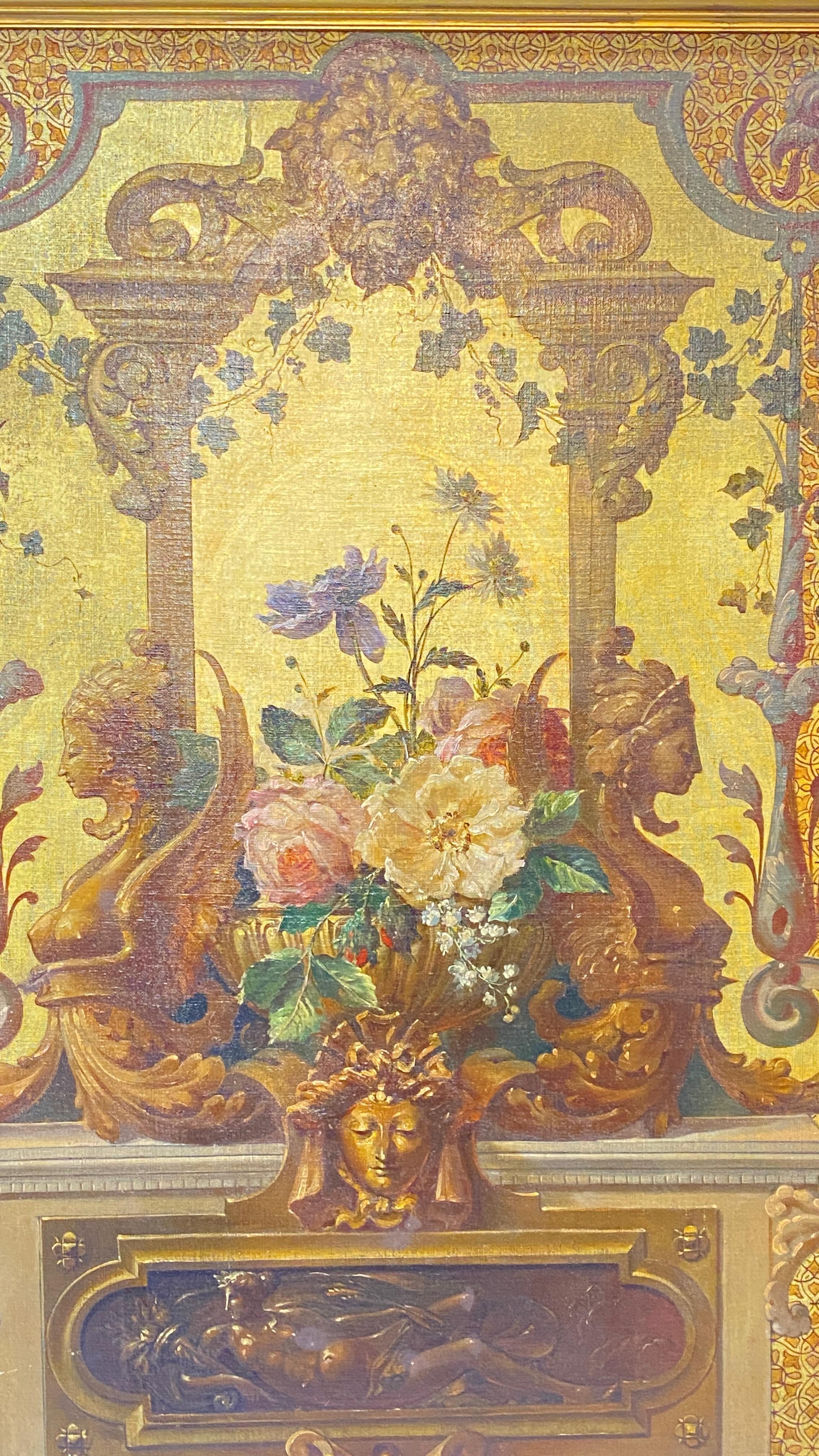 19th Century Beaux Arts Period Mural Style Painting For Sale 1