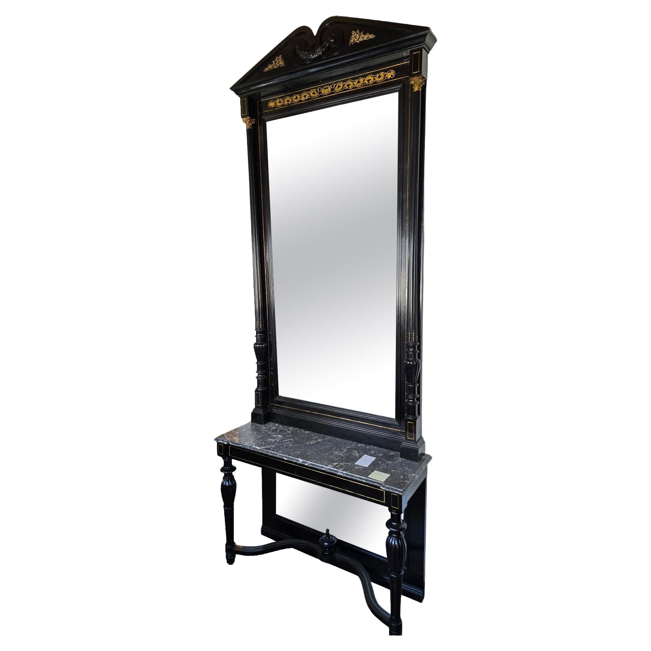 19th Century Becsi Boulle  hatalmos allo tukor For Sale
