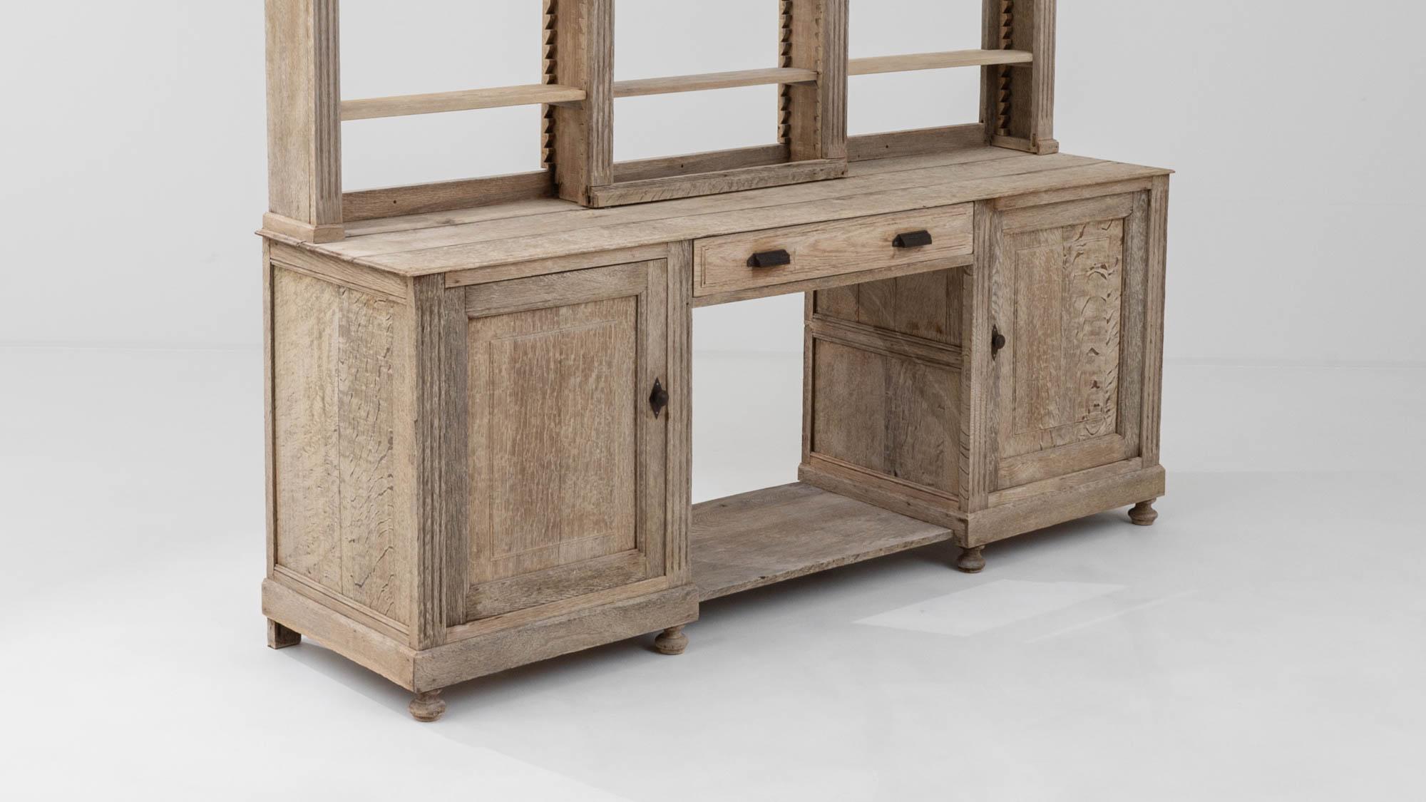 19th Century Belgian Bleached Oak Cabinet  5
