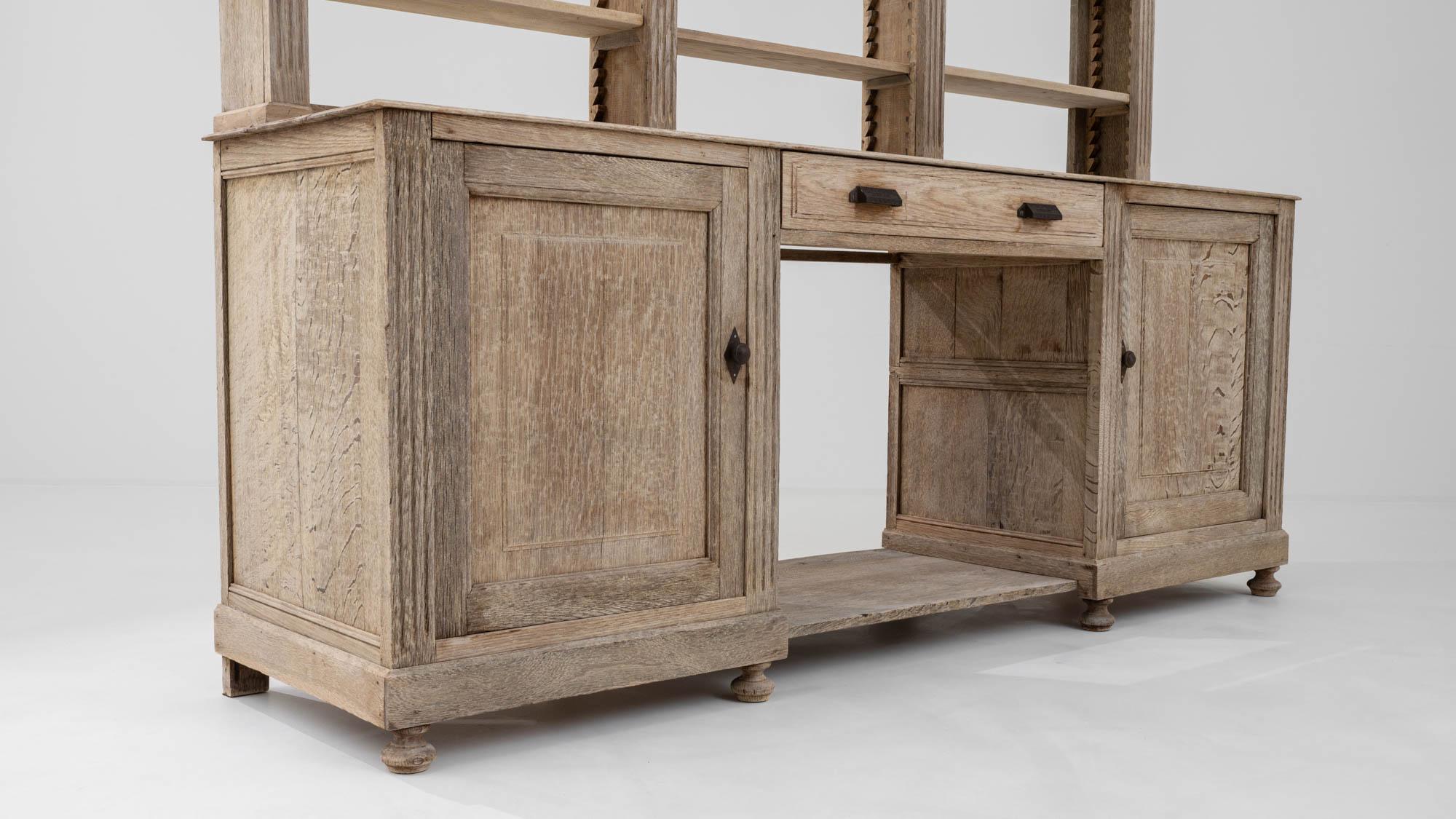 19th Century Belgian Bleached Oak Cabinet  7