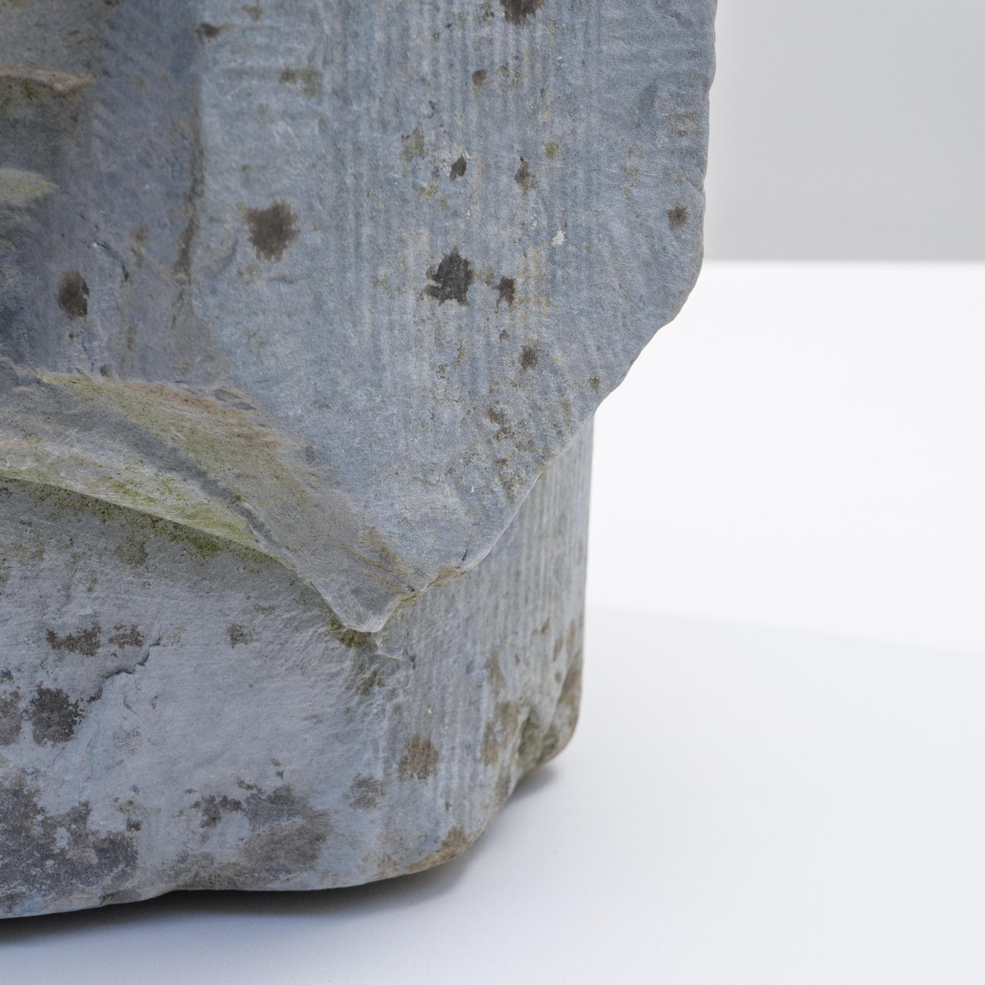 19th Century Belgian Blue Stone Fountain Basin For Sale 6