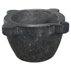 19th Century Belgian Blue Stone Mortar