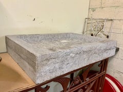 19th Century Belgian Bluestone Sink