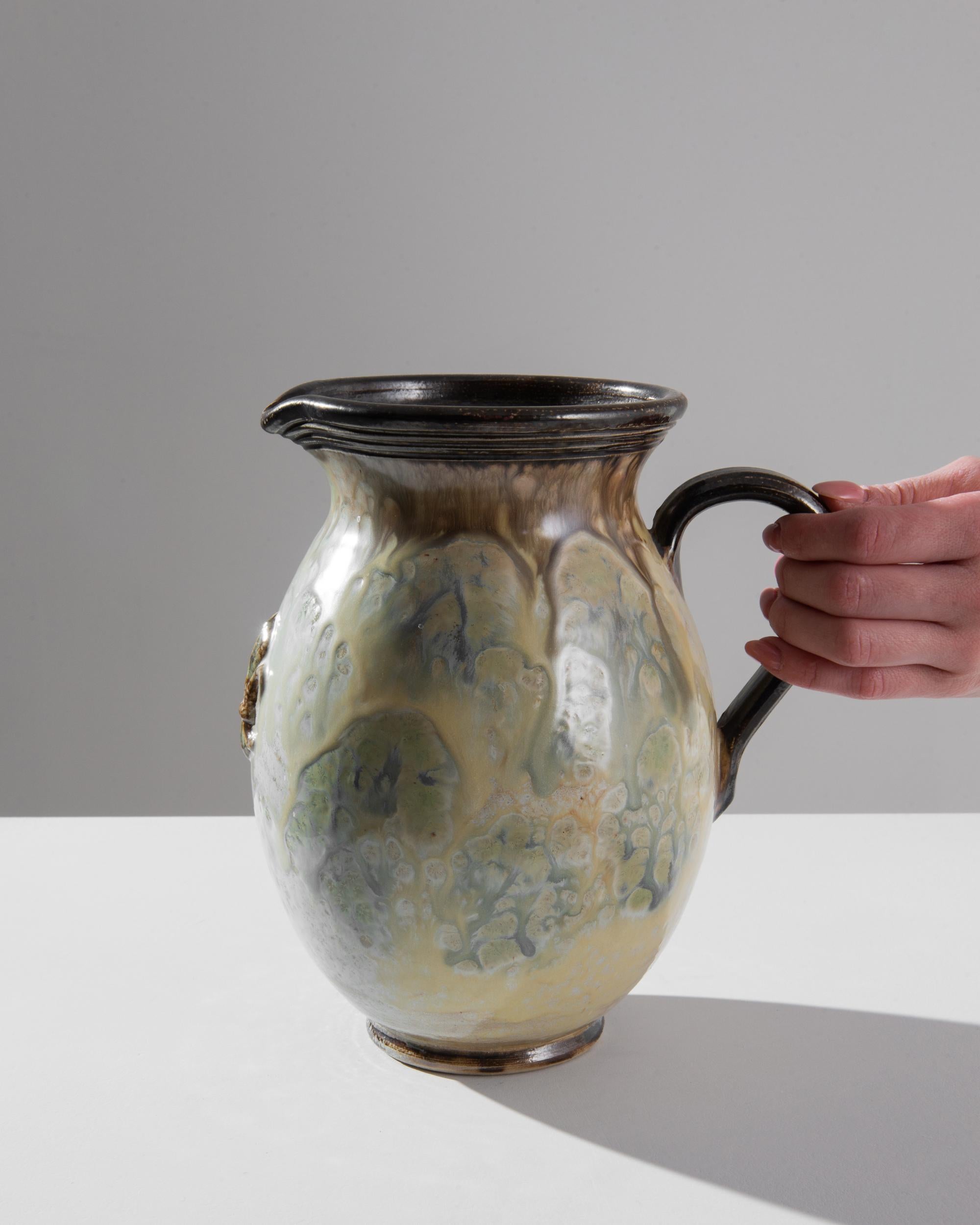 Belgischer Keramikkrug aus dem 19. Jahrhundert (20. Jahrhundert) im Angebot
