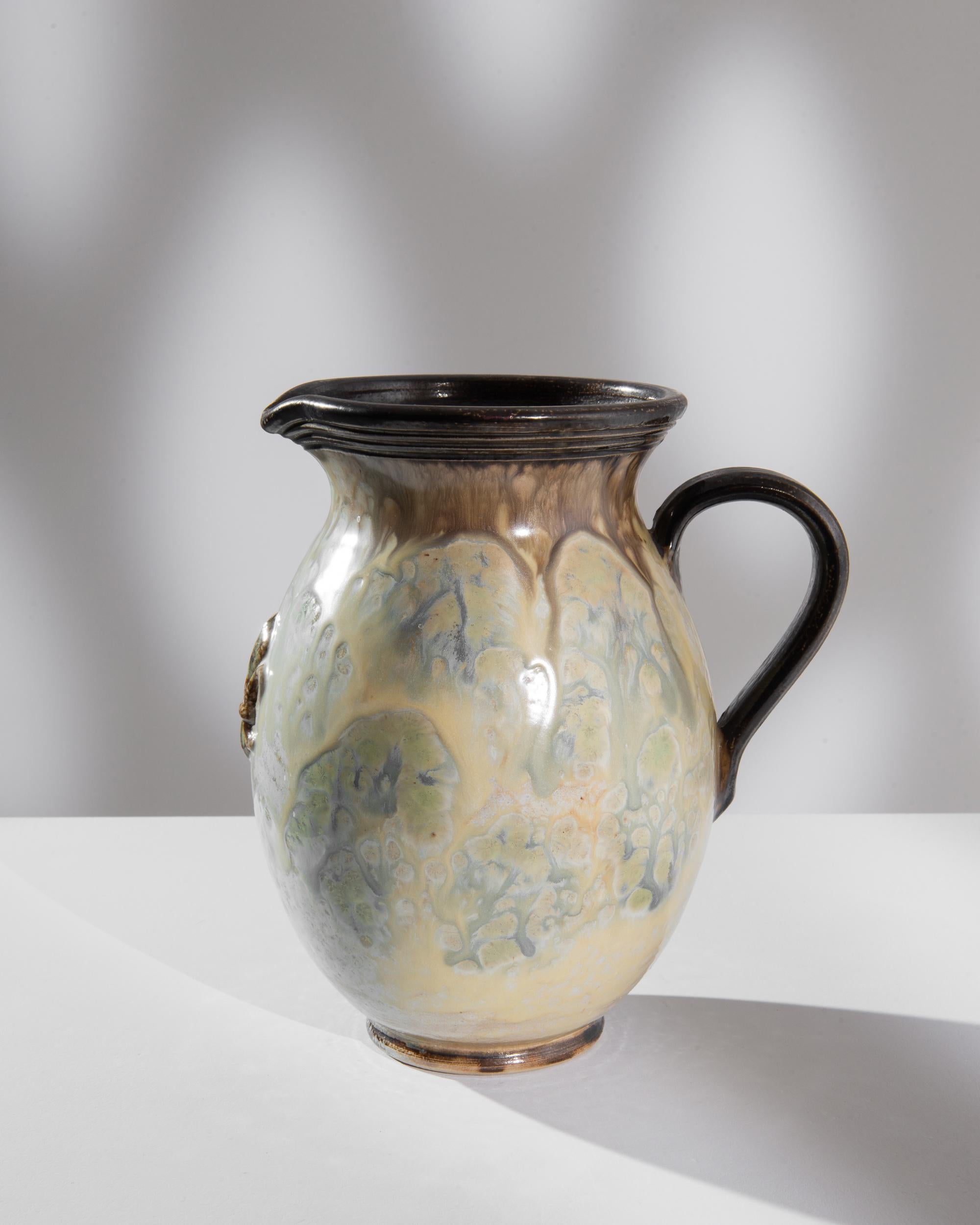 Belgischer Keramikkrug aus dem 19. Jahrhundert im Angebot 1