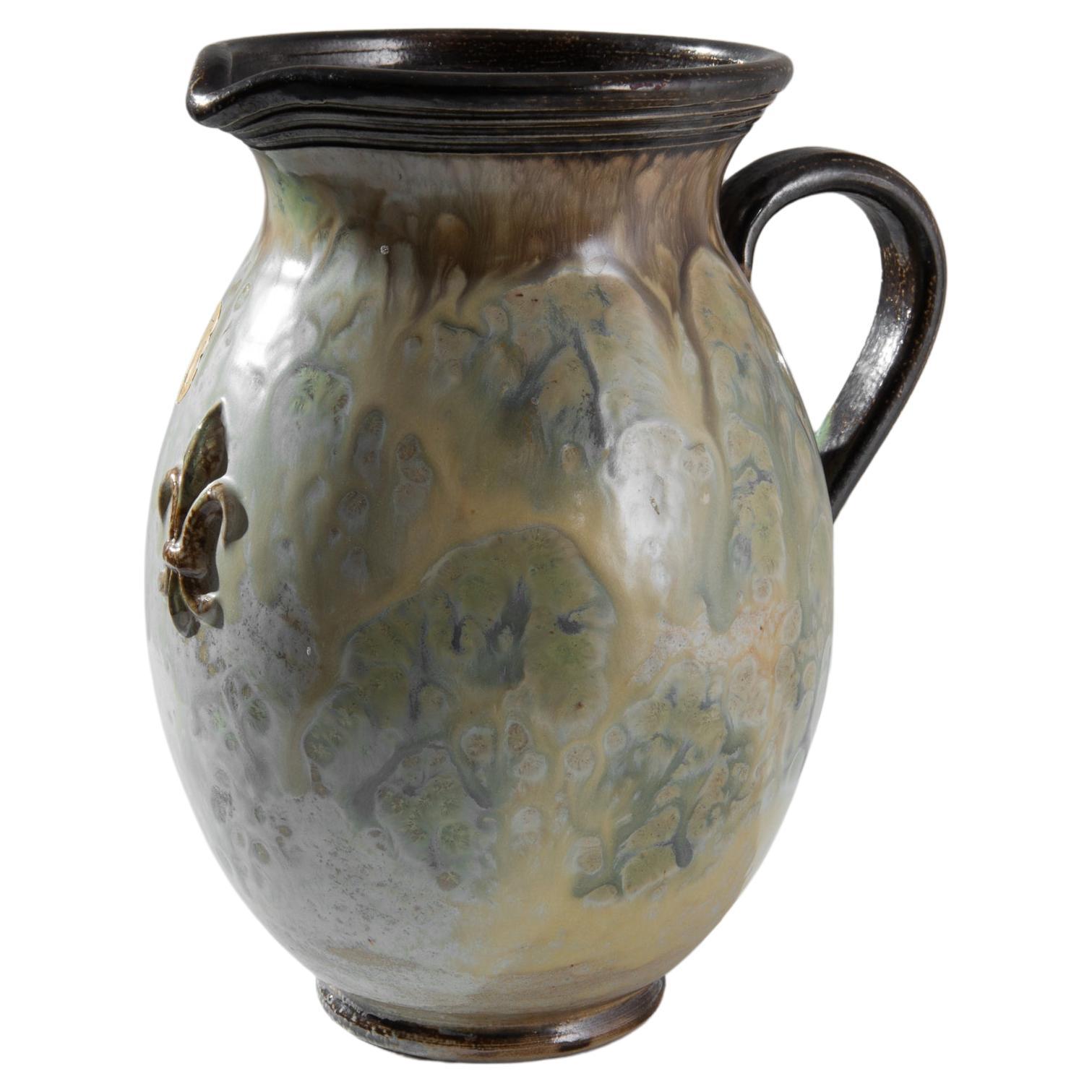 19th Century Belgian Ceramic Jug