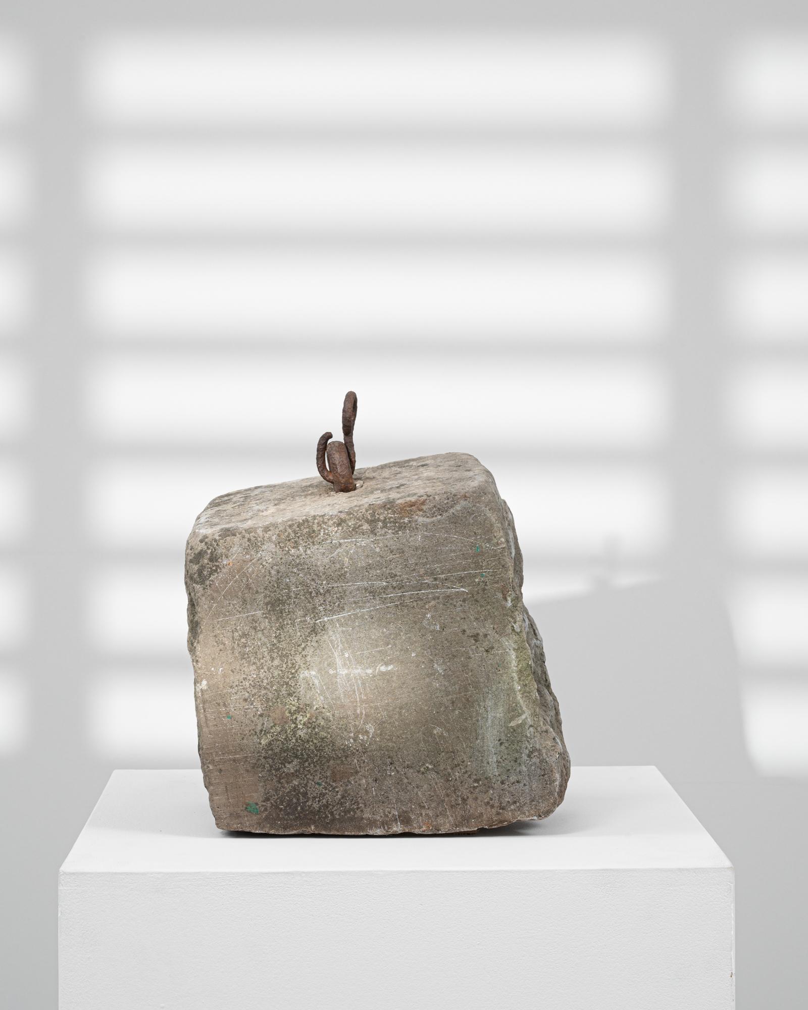 19th Century Belgian Concrete Door Stop In Good Condition For Sale In High Point, NC