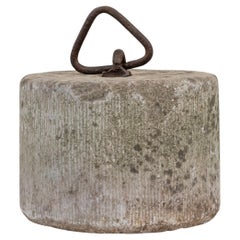 Antique 19th Century Belgian Concrete Door Stop