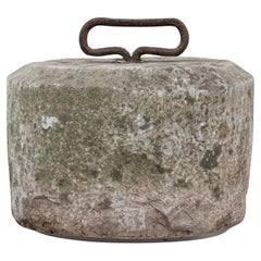 Antique 19th Century Belgian Concrete Door Stop