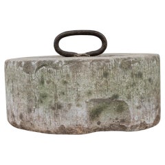 Antique 19th Century Belgian Concrete Door Stop