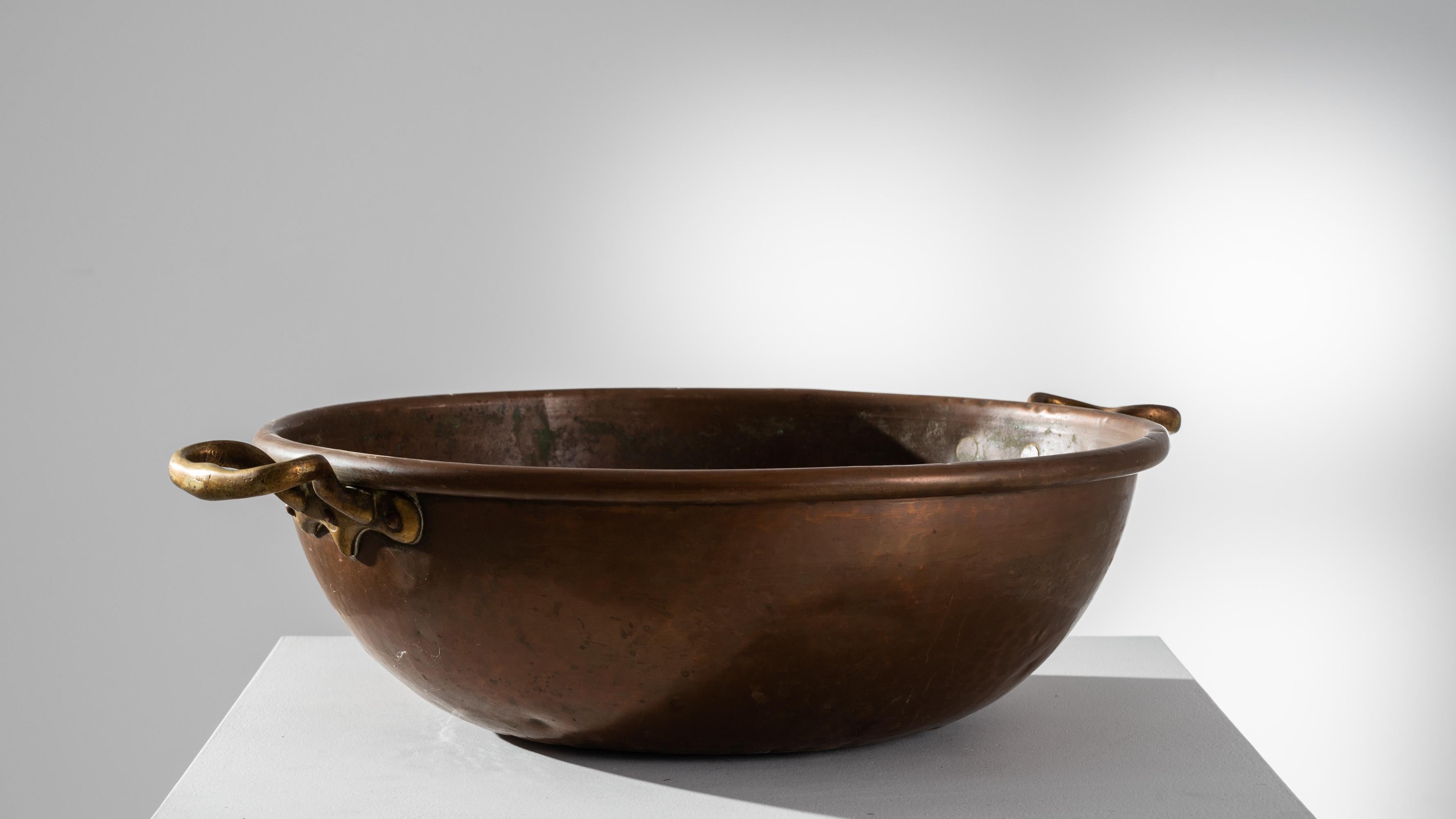 19th Century Belgian Copper Bowl 2