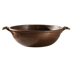 Antique 19th Century Belgian Copper Bowl
