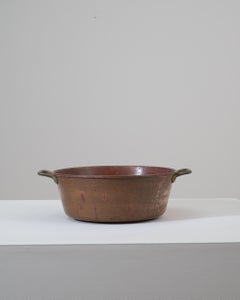 Pentola di rame belga del XIX secolo