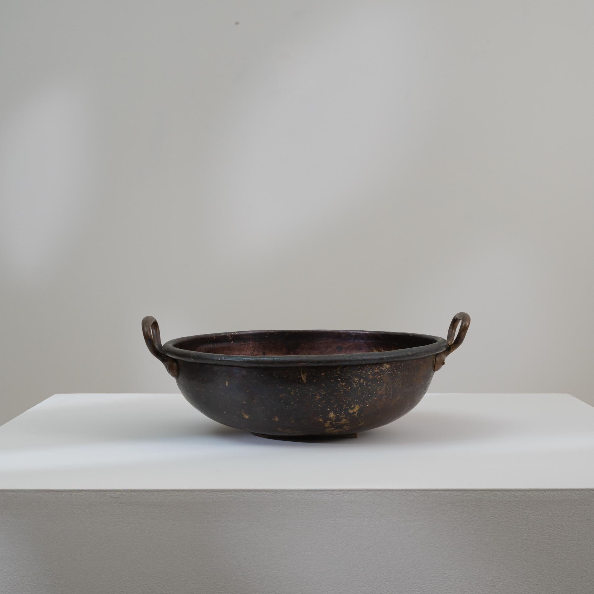 Pentola di rame belga del XIX secolo In condizioni buone in vendita a High Point, NC