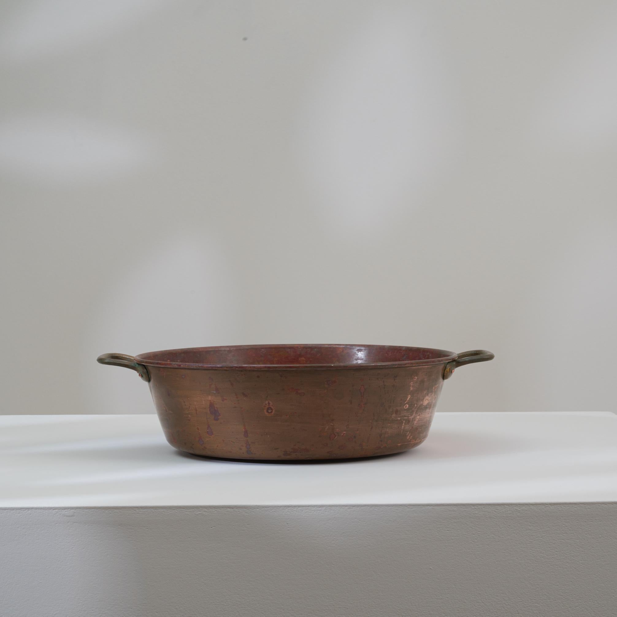 Pentola di rame belga del XIX secolo In condizioni buone in vendita a High Point, NC