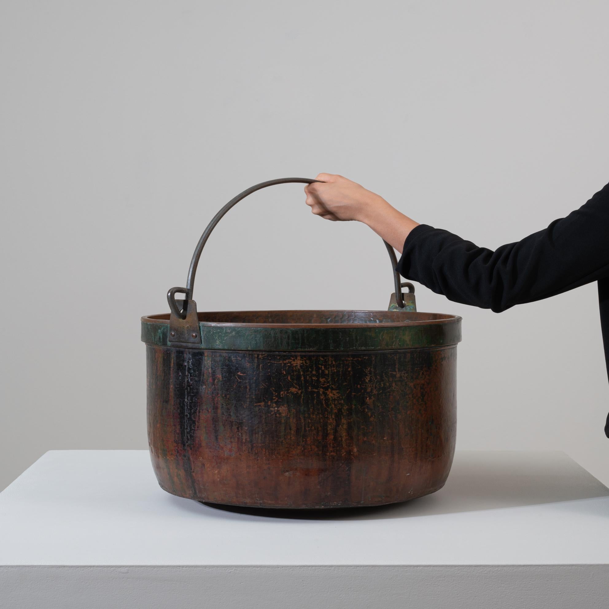 Pentola di rame belga del XIX secolo In condizioni buone in vendita a High Point, NC