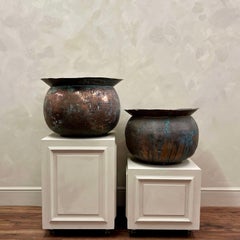 19th Century Belgian Copper Vats Planters