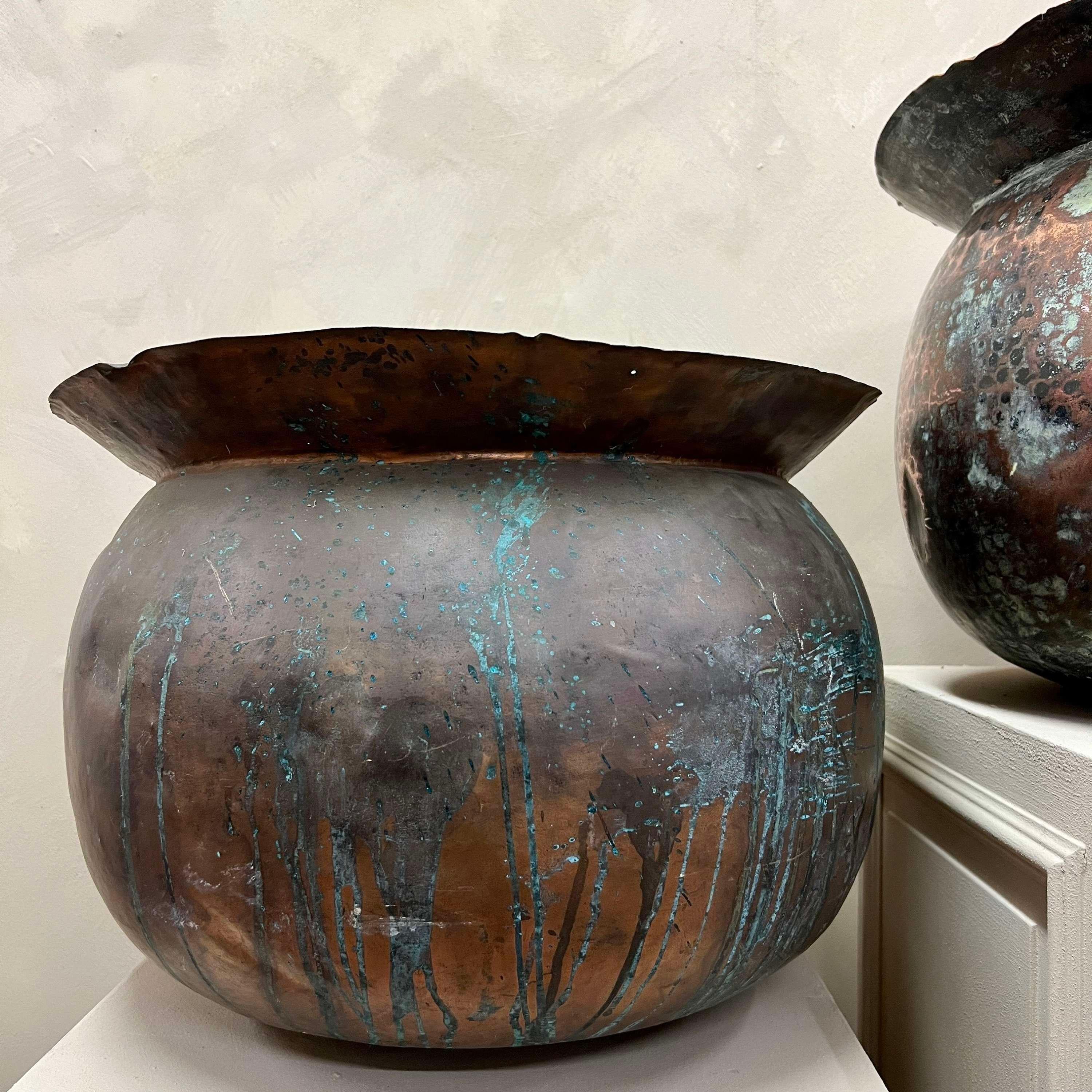 19th Century Belgian Copper Vats Planters In Good Condition In Southampton, GB