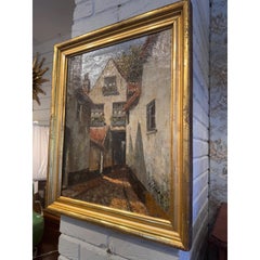 19th Century Belgian Flemish Oil on Canvas