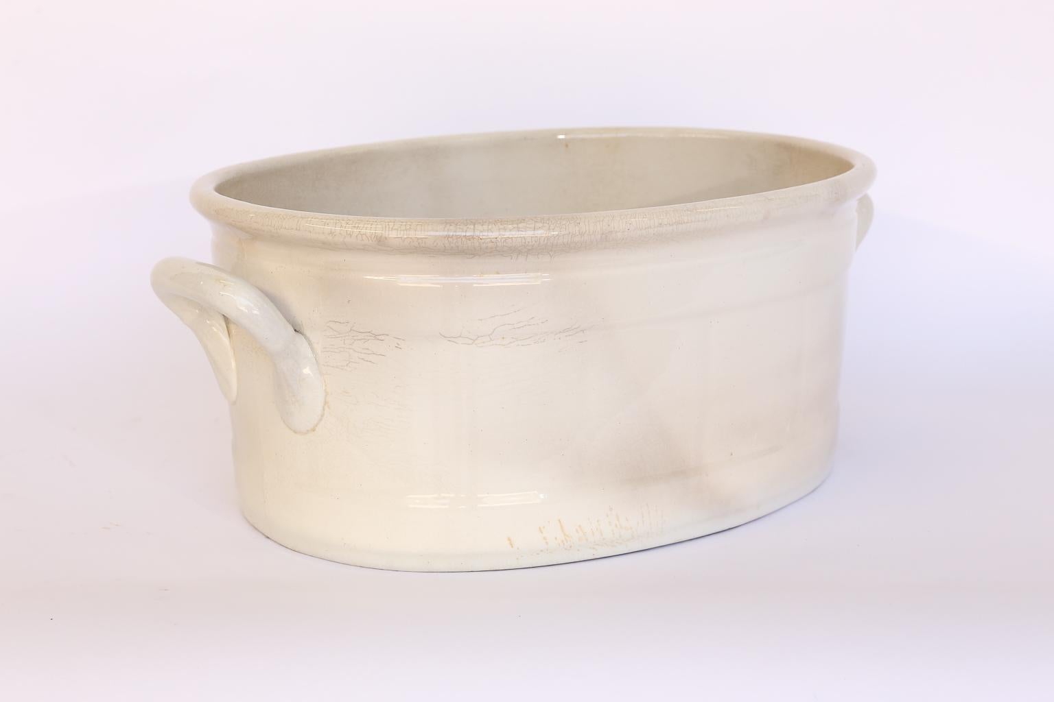 19th Century Belgian Foot Bath, Petrus Regout & Co. 3