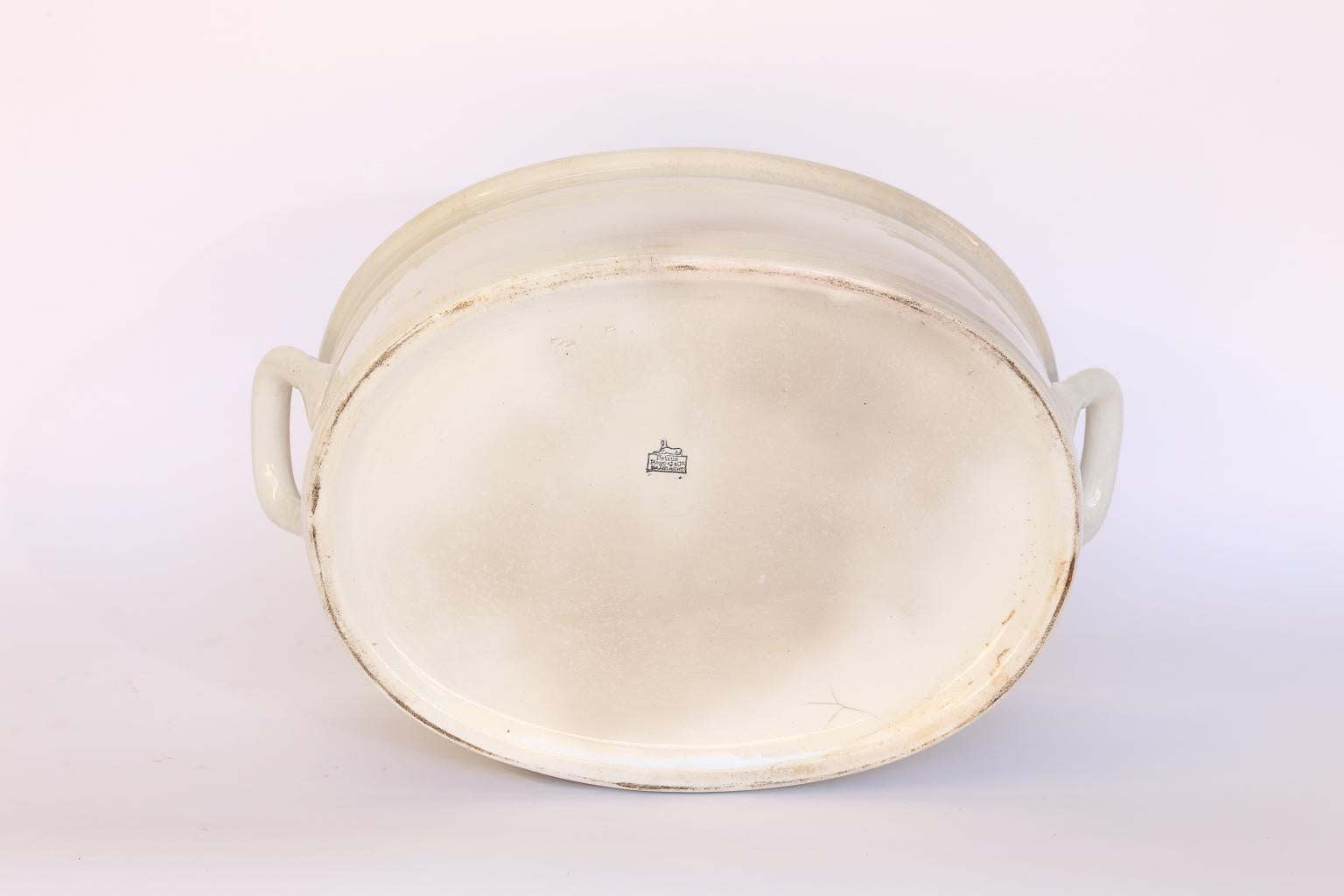 19th Century Belgian Foot Bath, Petrus Regout & Co. 5