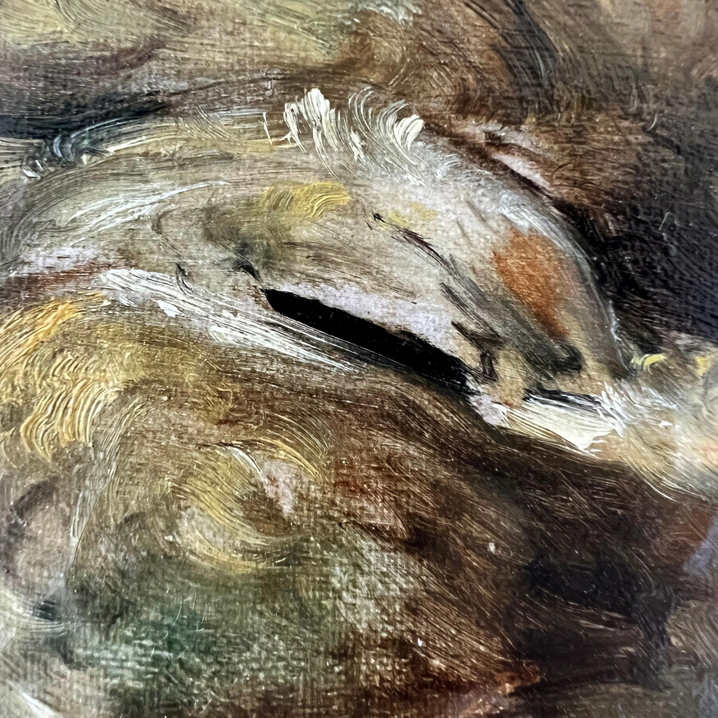 Nature morte au trophée de chasse au lièvre, 19e siècle, Belgique en vente 1