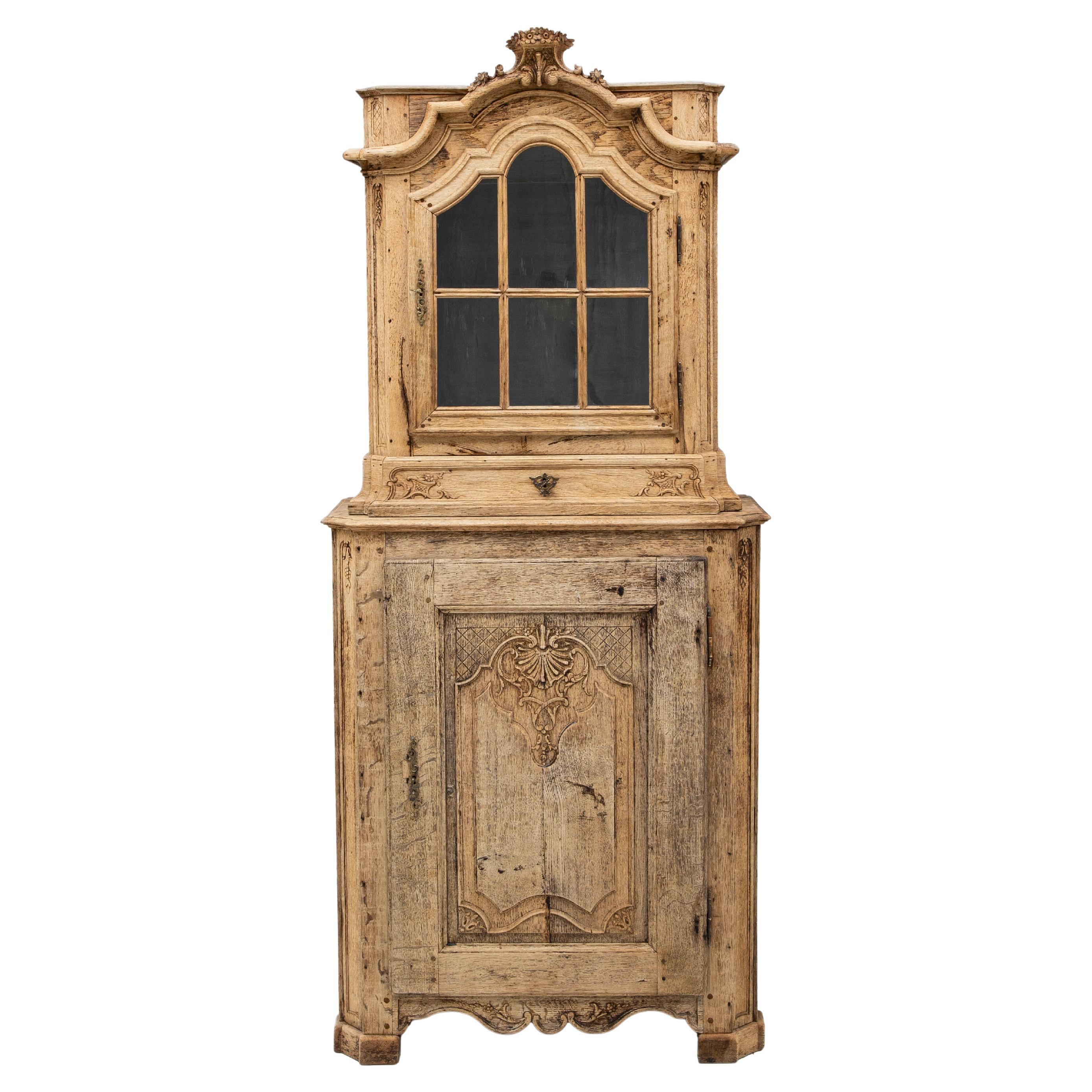 Gabinetto belga Luigi XV in Oak del XIX secolo