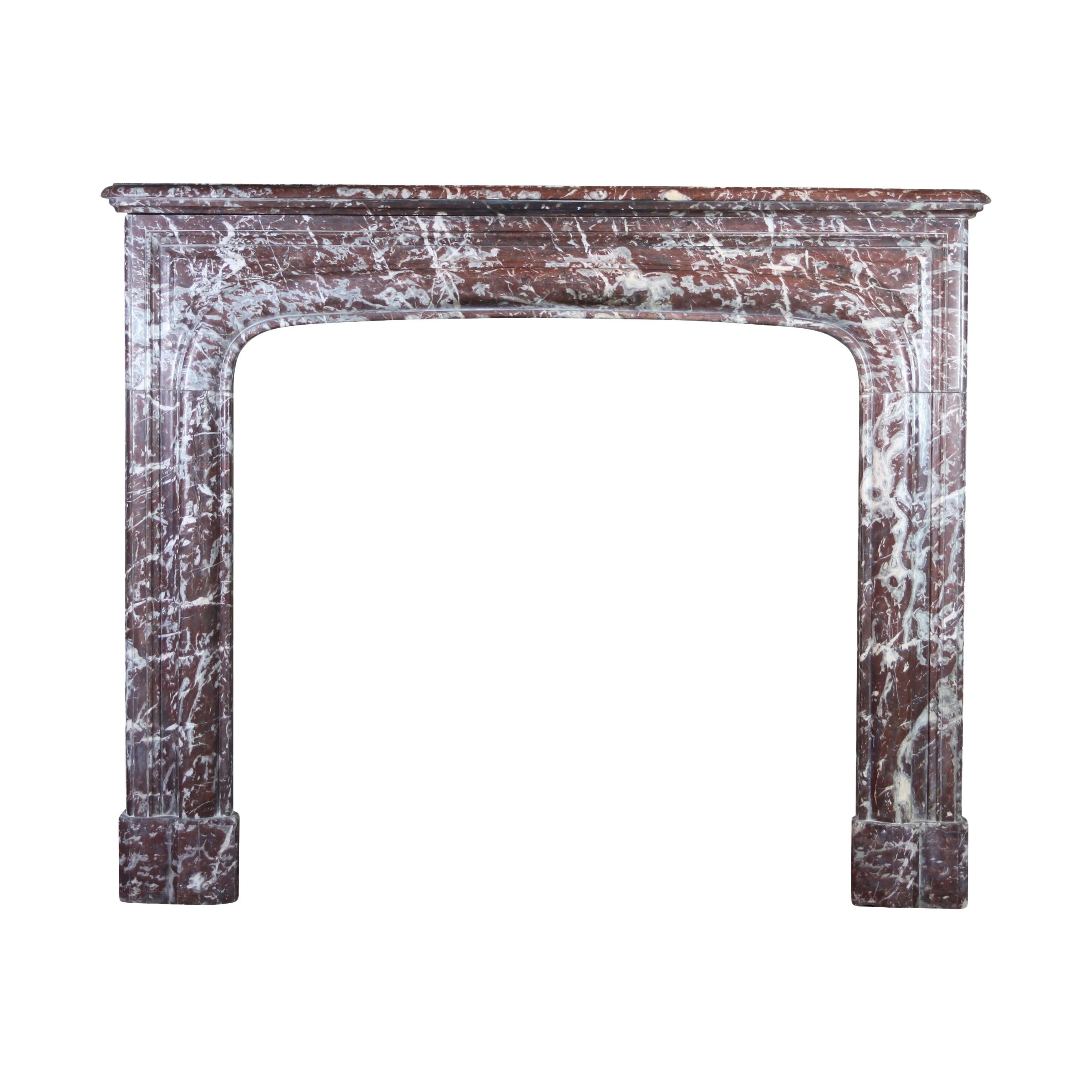 19th Century Belgian Marble Fireplace Surround For Sale