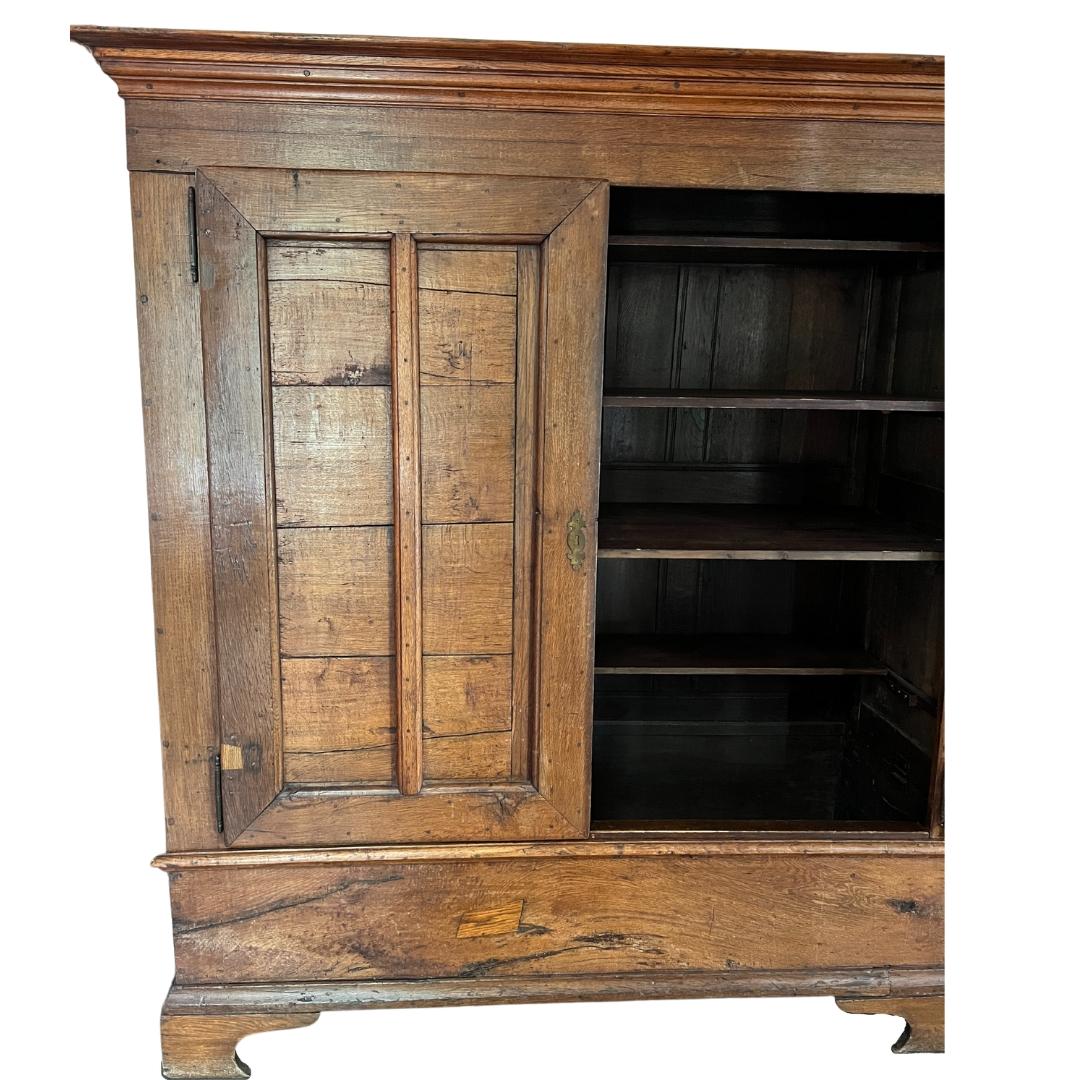 19th Century Belgian Oak Armoire Cabinet For Sale 6