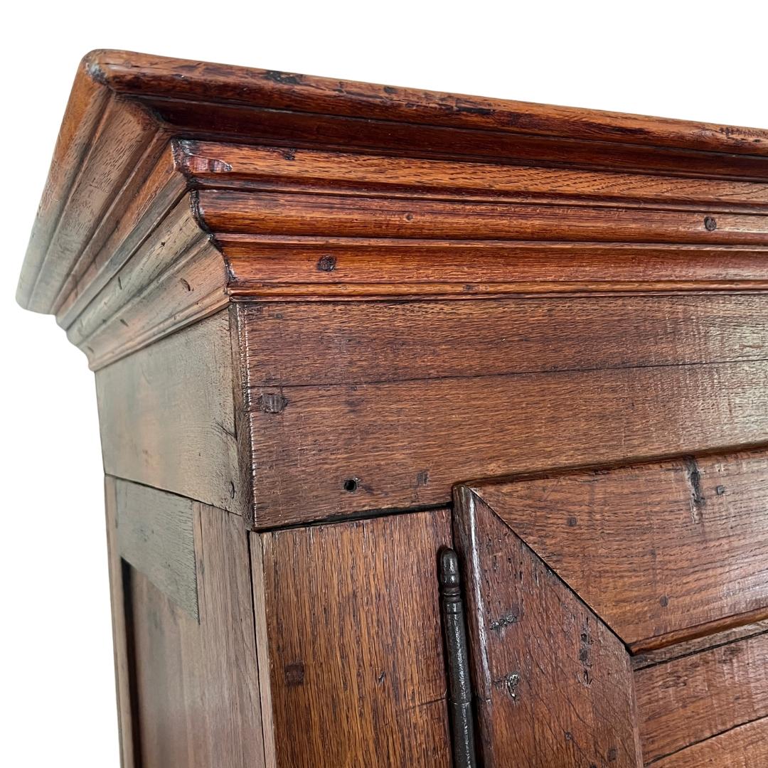 19th Century Belgian Oak Armoire Cabinet For Sale 1