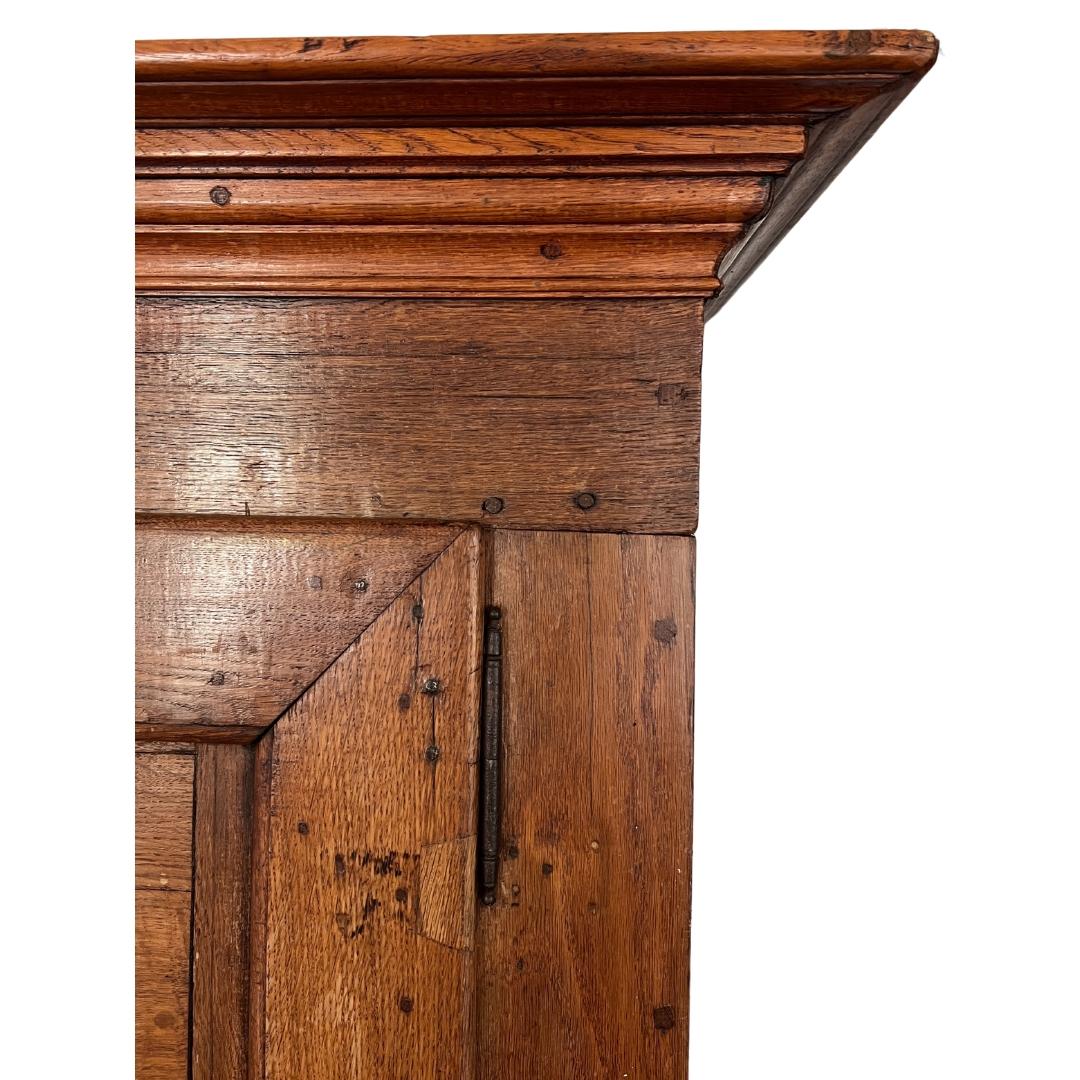 19th Century Belgian Oak Armoire Cabinet For Sale 3