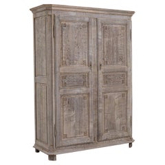 19th Century Belgian Oak Armoire