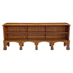 Antique 19th Century Belgian Oak Bookcase from Chateau De Leignon