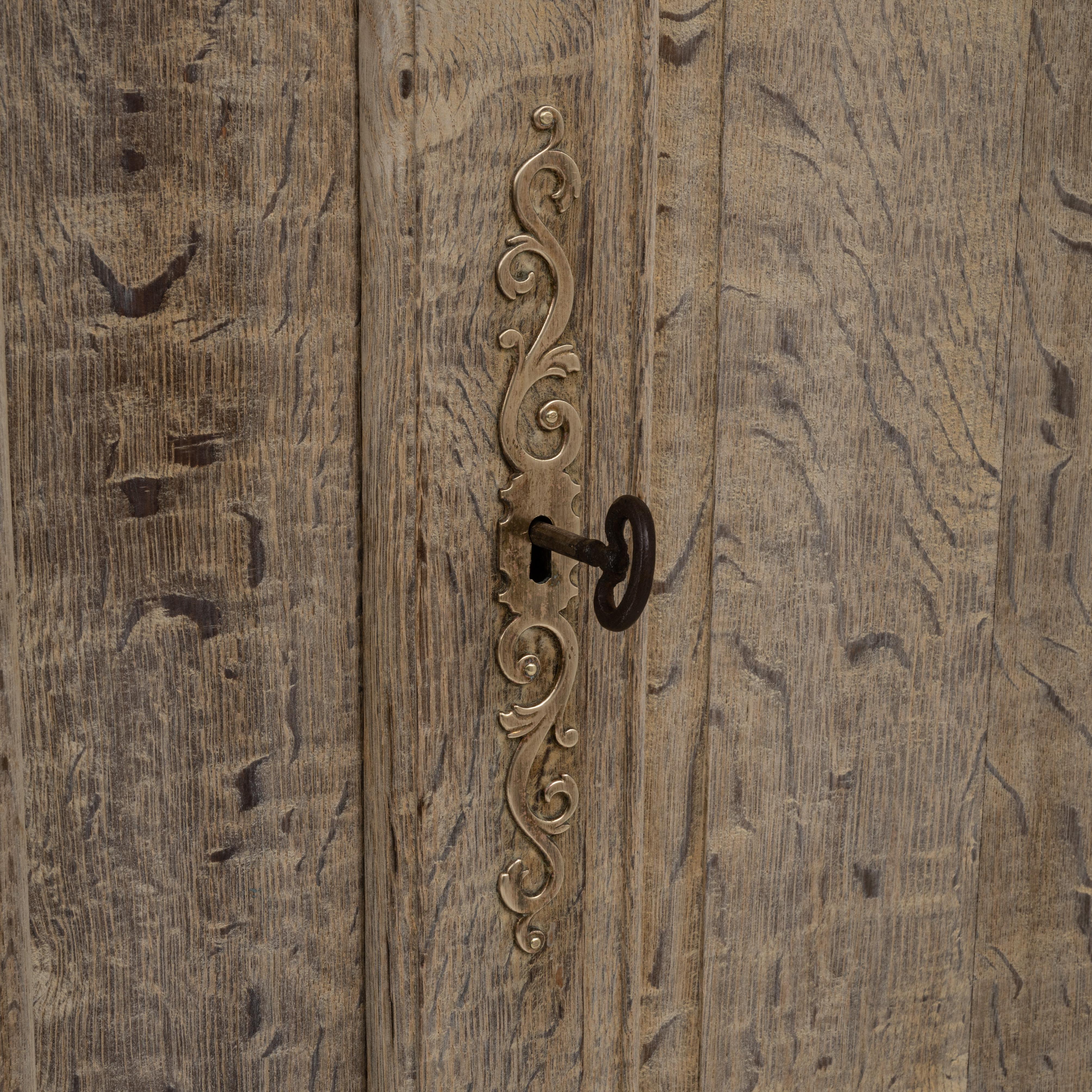 19th Century Belgian Oak Cabinet  4