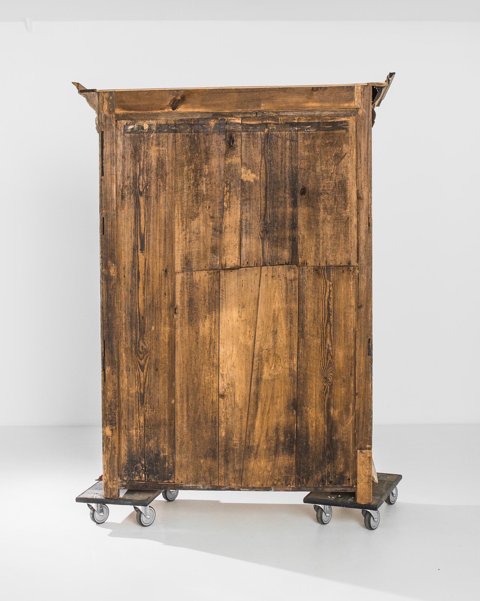 Neoclassical 19th Century Belgian Oak Cabinet