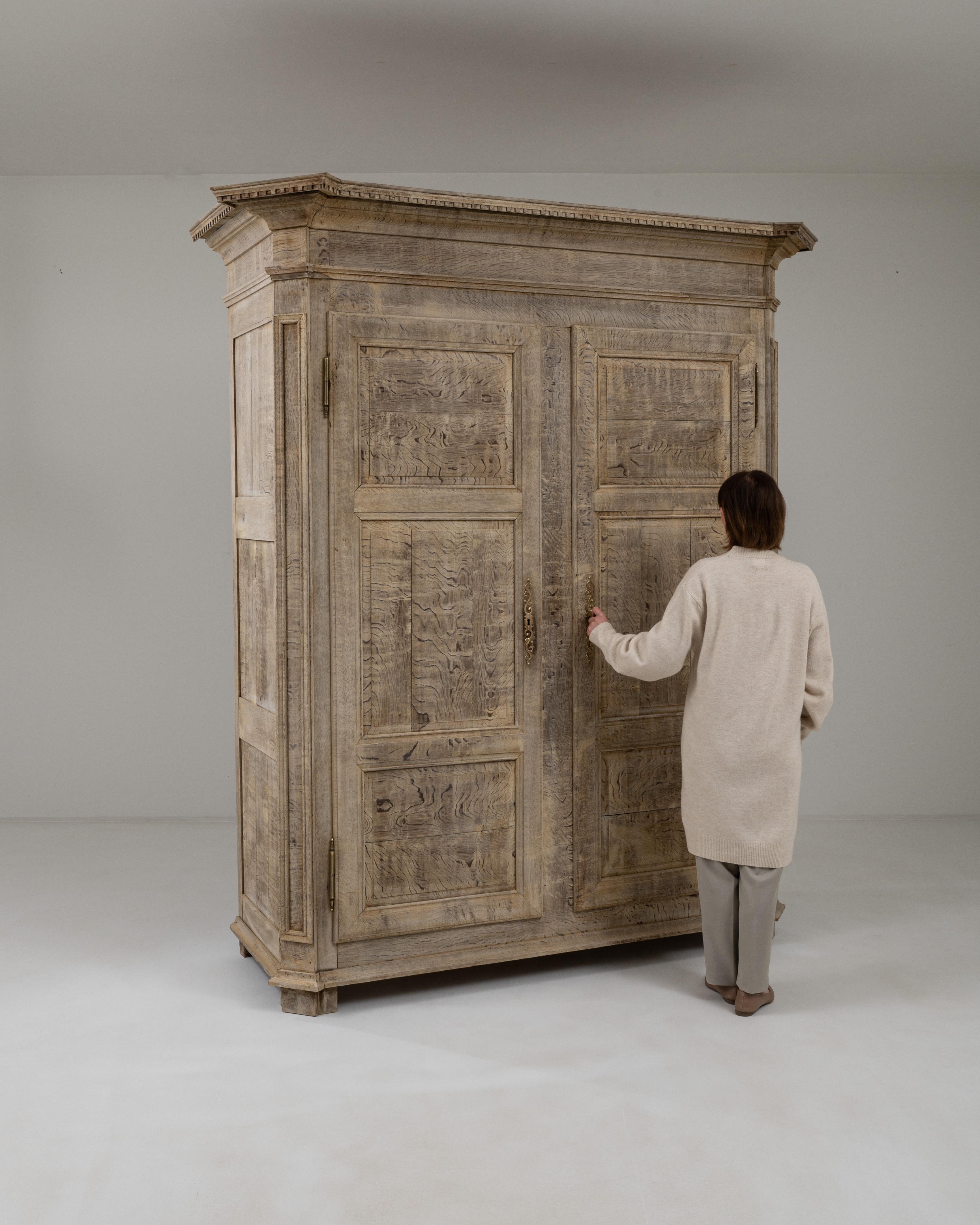 18th Century and Earlier 19th Century Belgian Oak Cabinet  For Sale