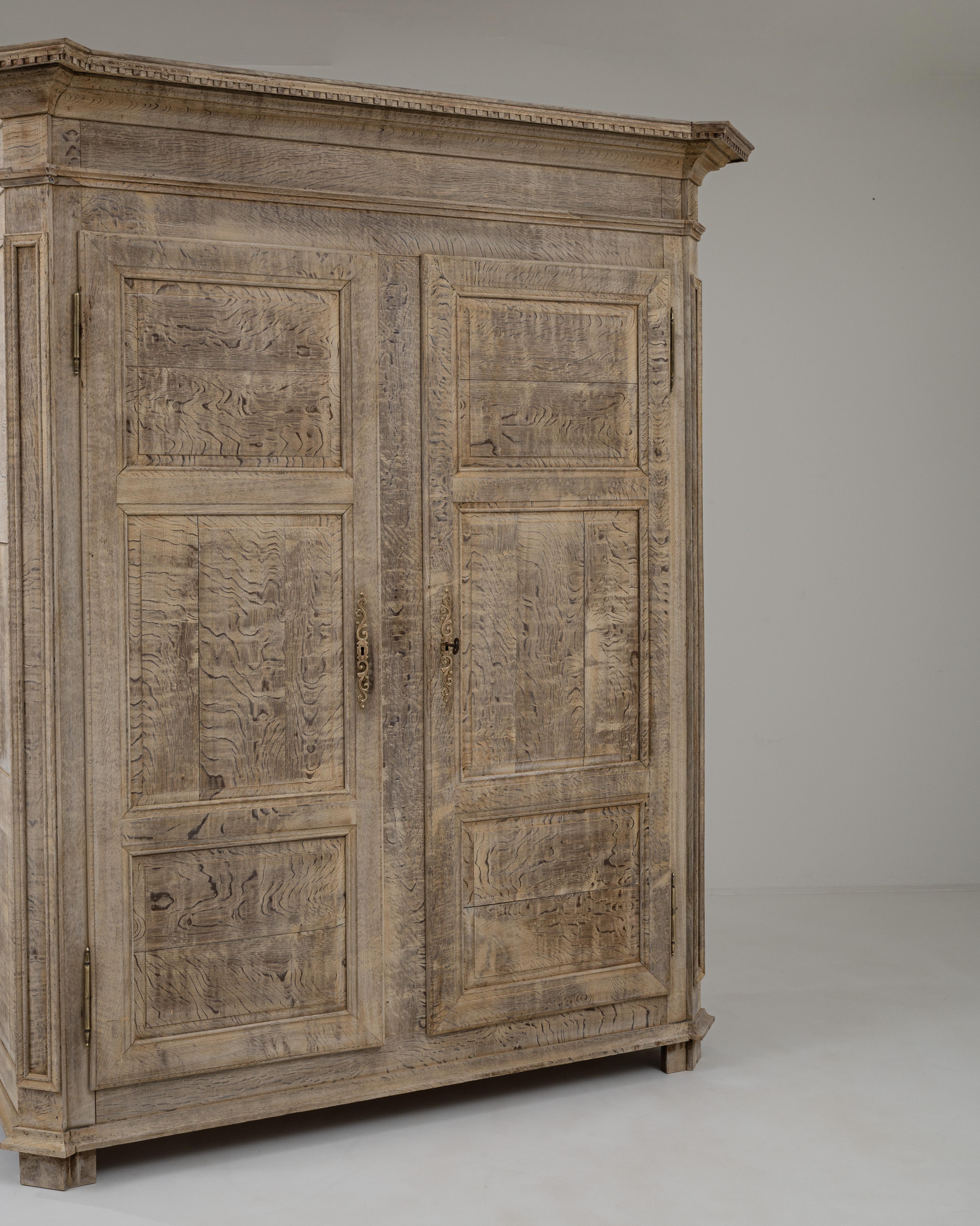 19th Century Belgian Oak Cabinet  1