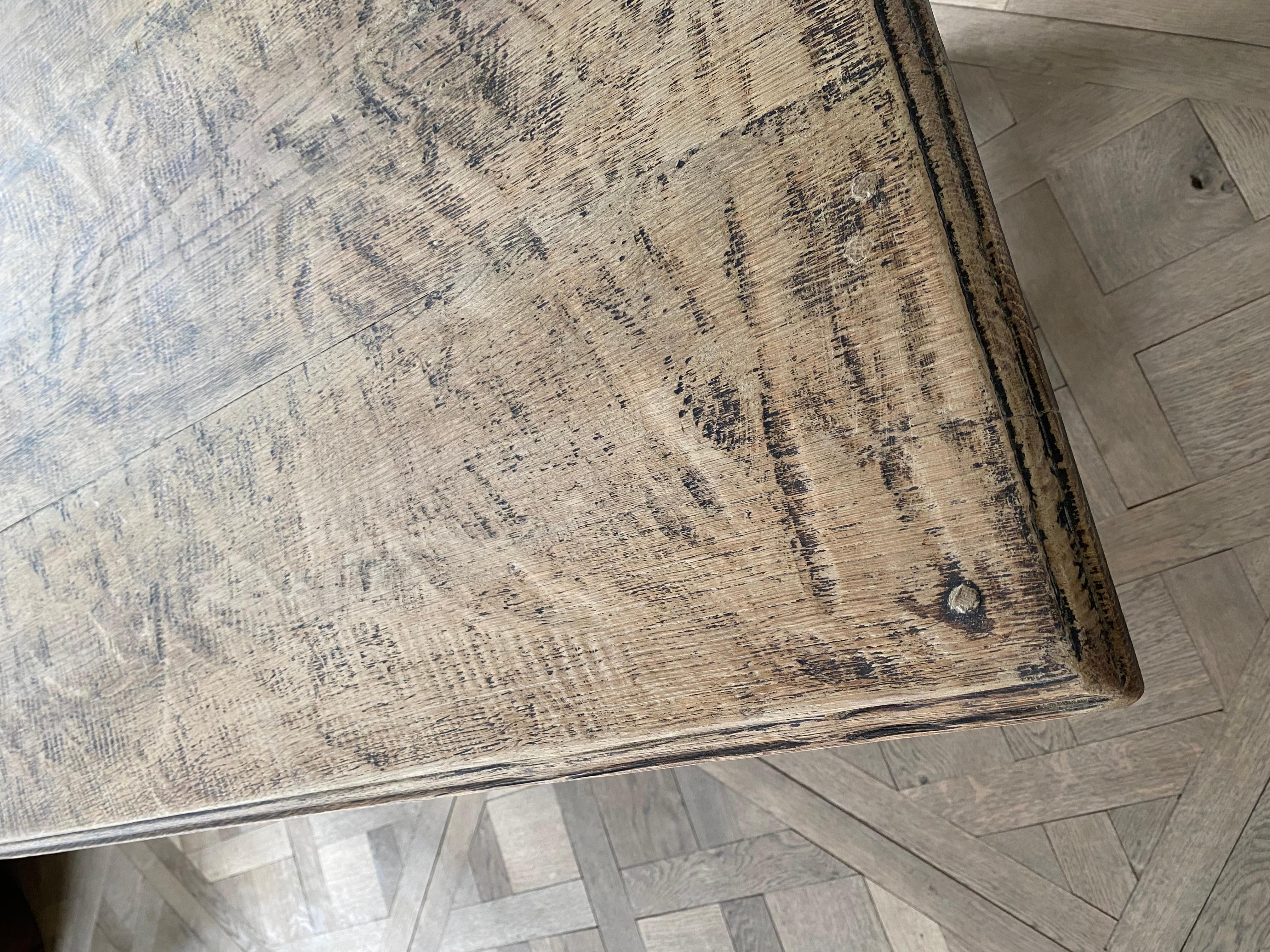 19th Century Belgian Oak Desk 1