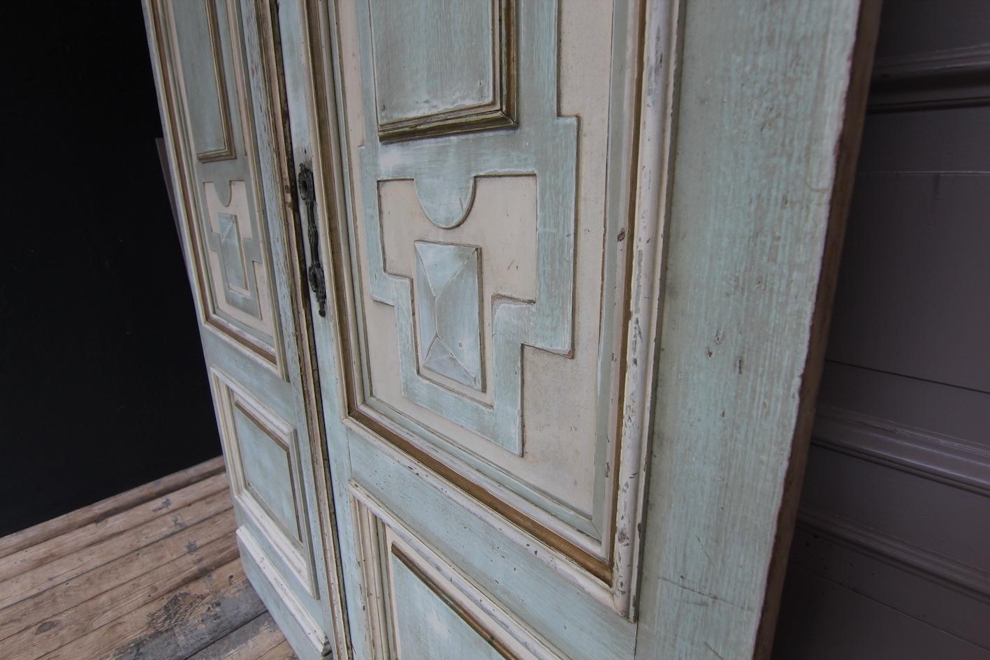 19th Century Belgian Oak Double Door with Frame 14