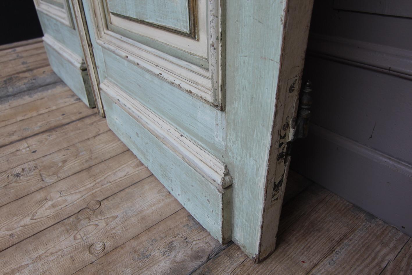 19th Century Belgian Oak Double Door with Frame 15