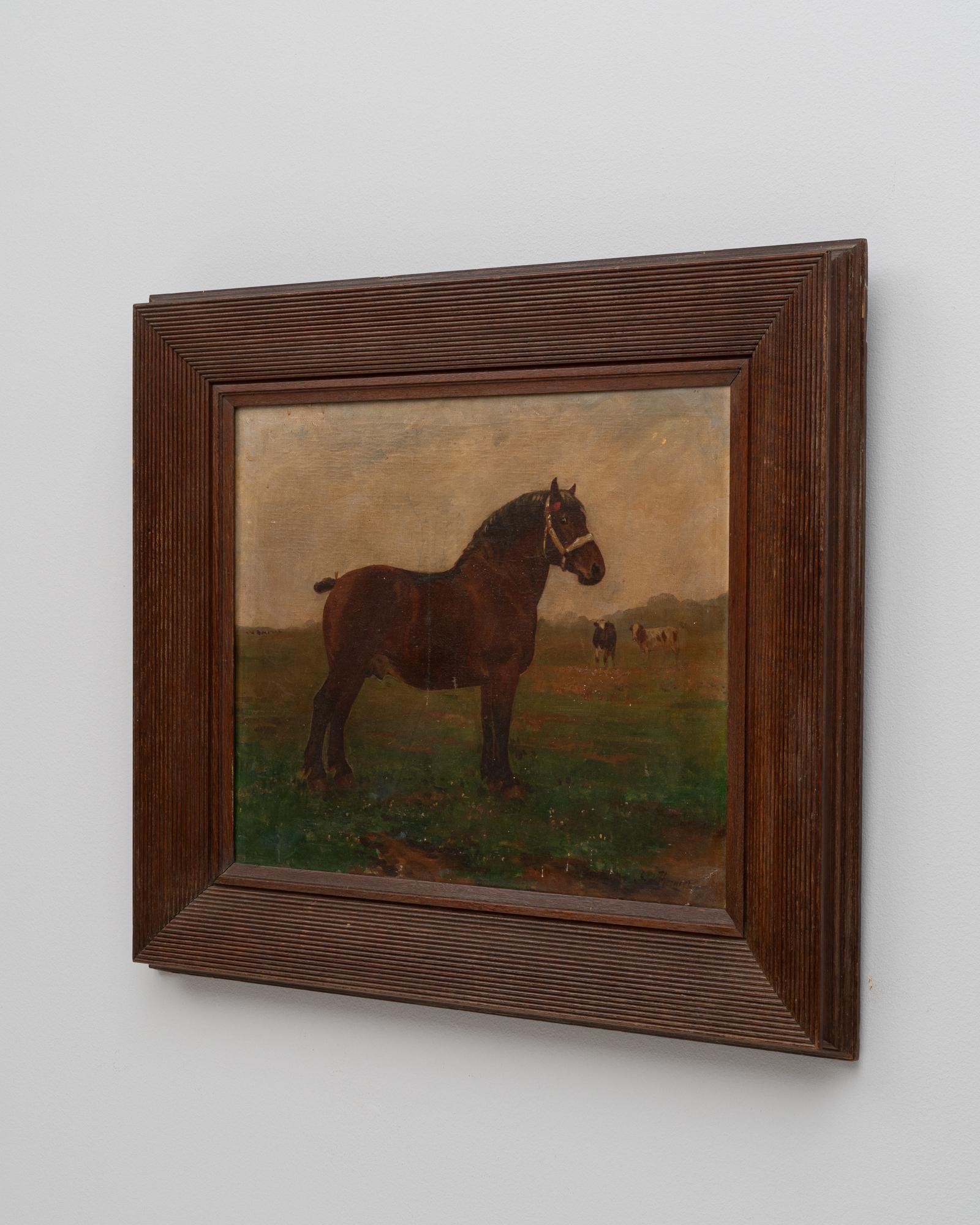 19th Century Belgian Painting In Good Condition For Sale In High Point, NC