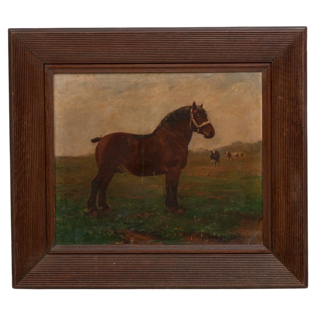 19th Century Belgian Painting For Sale