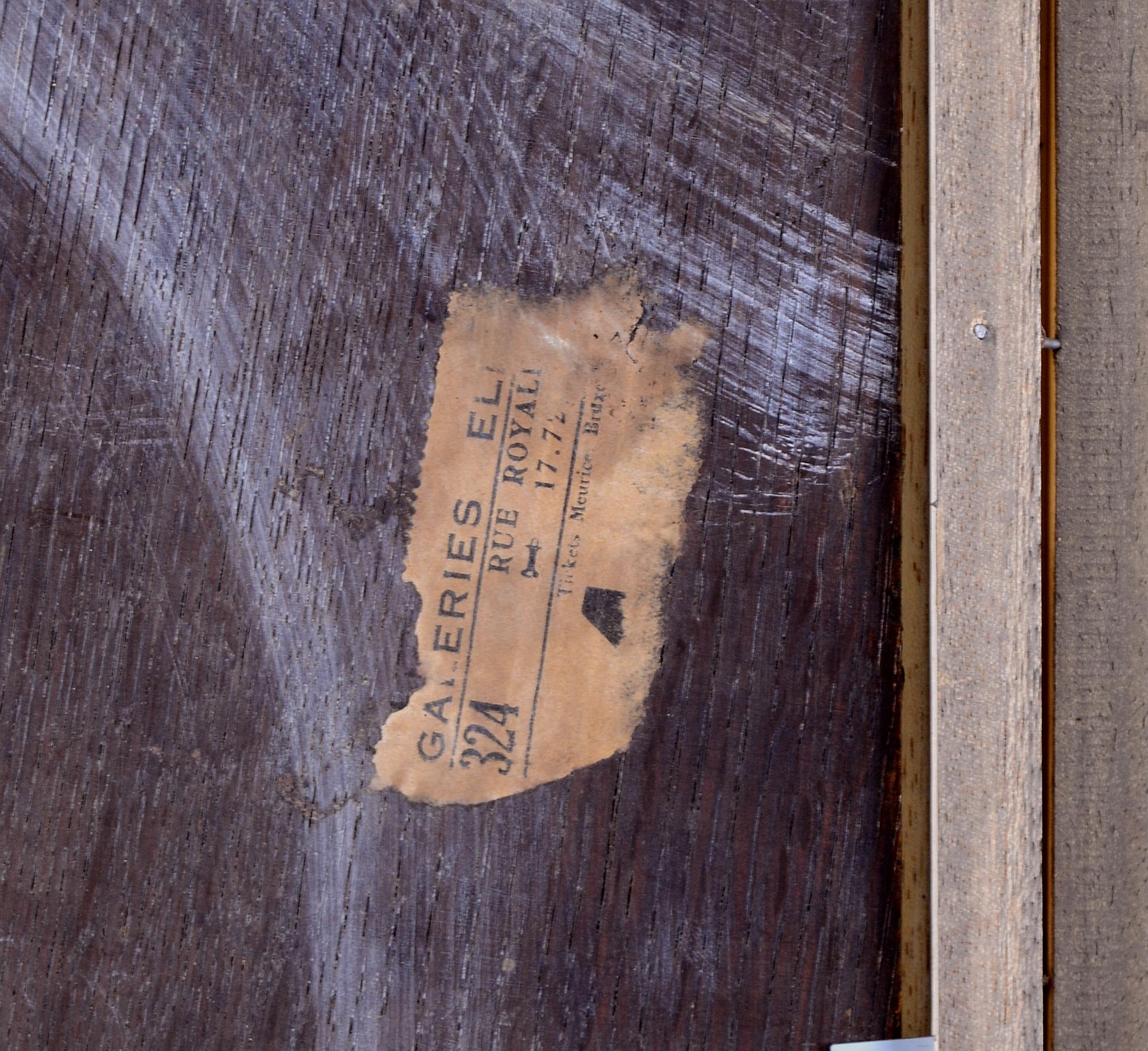 Nature Morte - Pittura ad olio antica belga del 19° secolo, natura morta di pesca di pesce in vendita 3