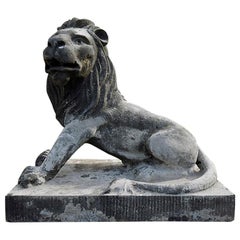 19th Century Belgian Sculpted Lion