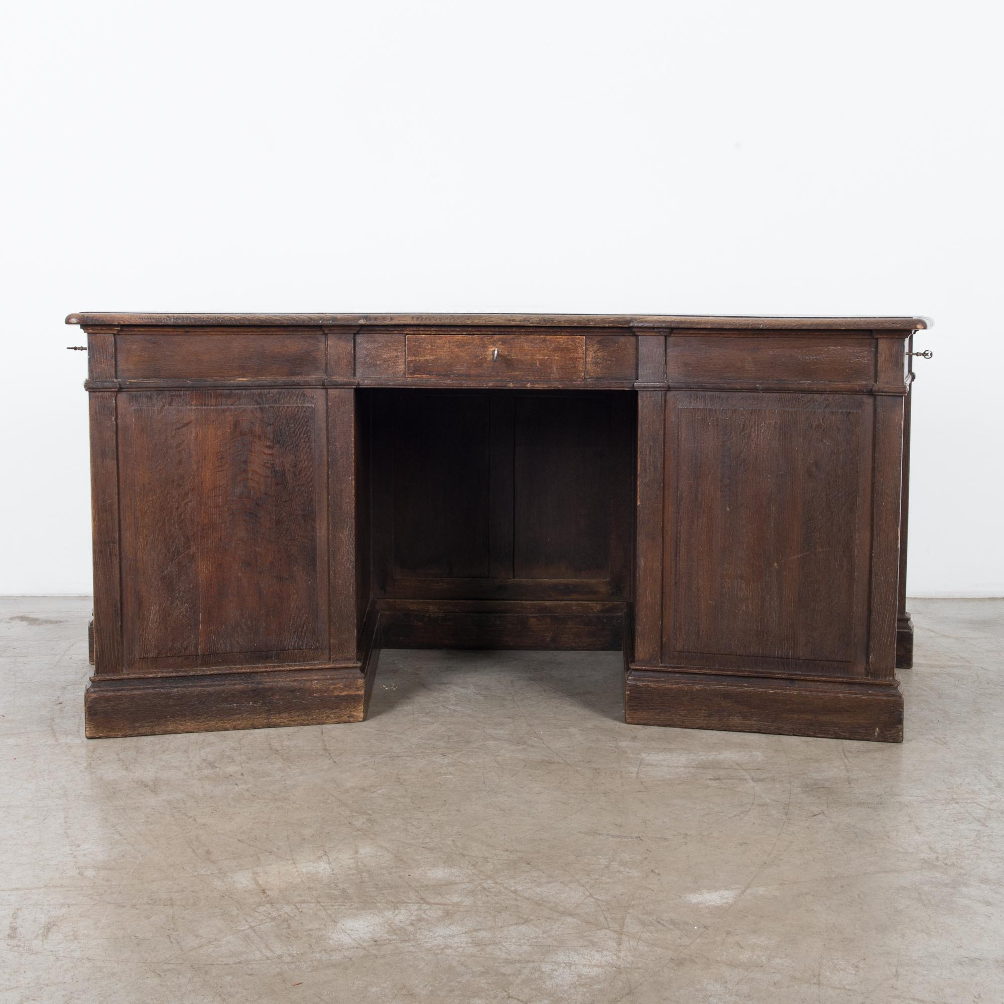 19th Century Belgian Triple Desk In Good Condition In High Point, NC