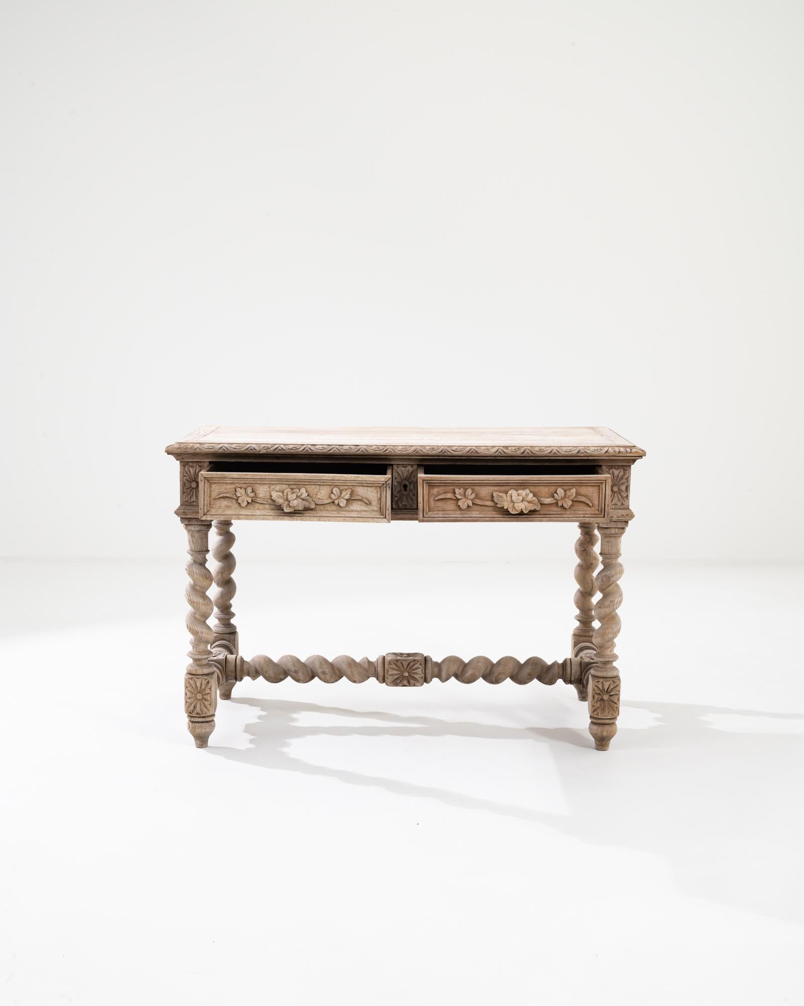 Baroque 19th Century Belgian Wooden Side Table