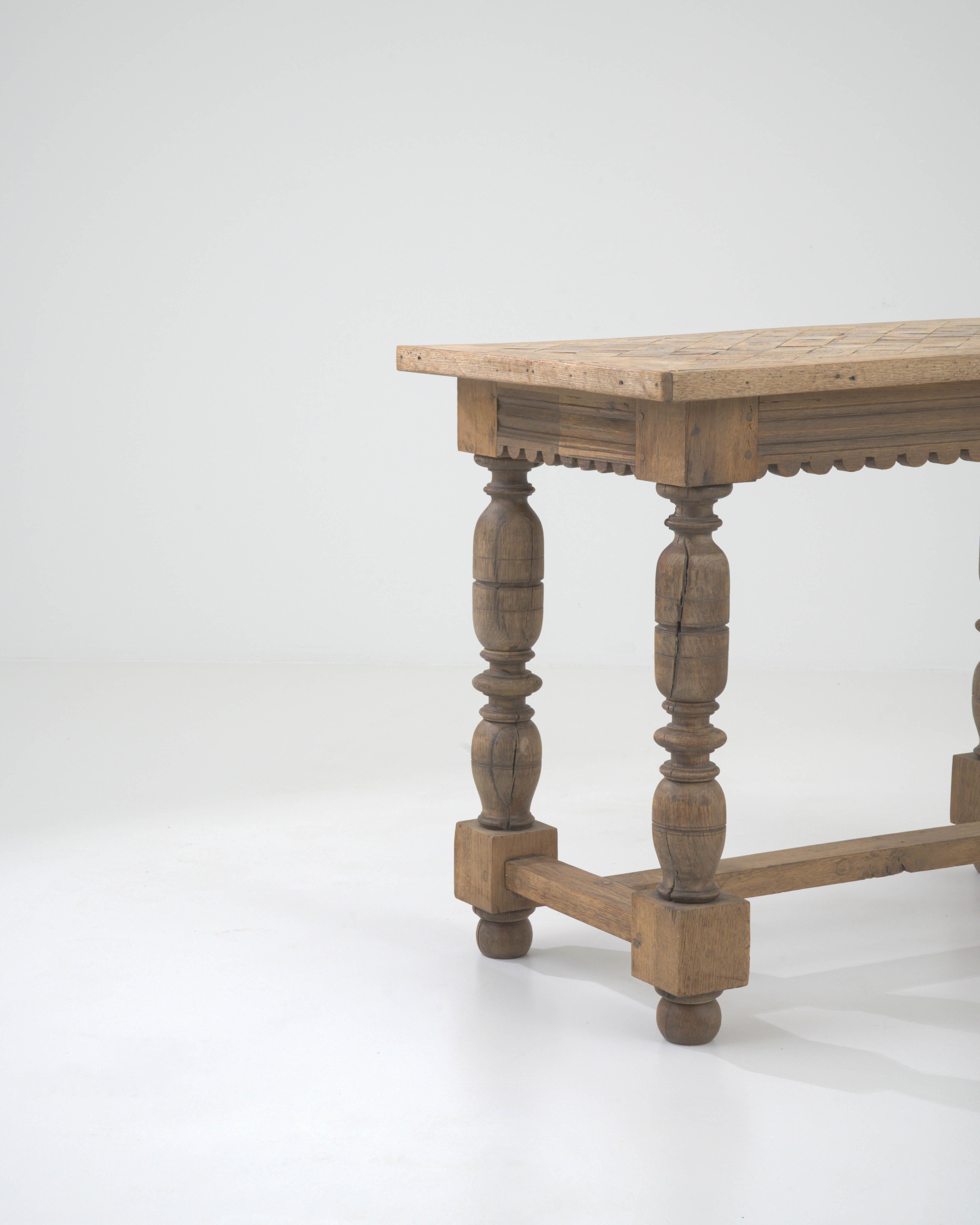 19th Century Belgian Wooden Side Table 1