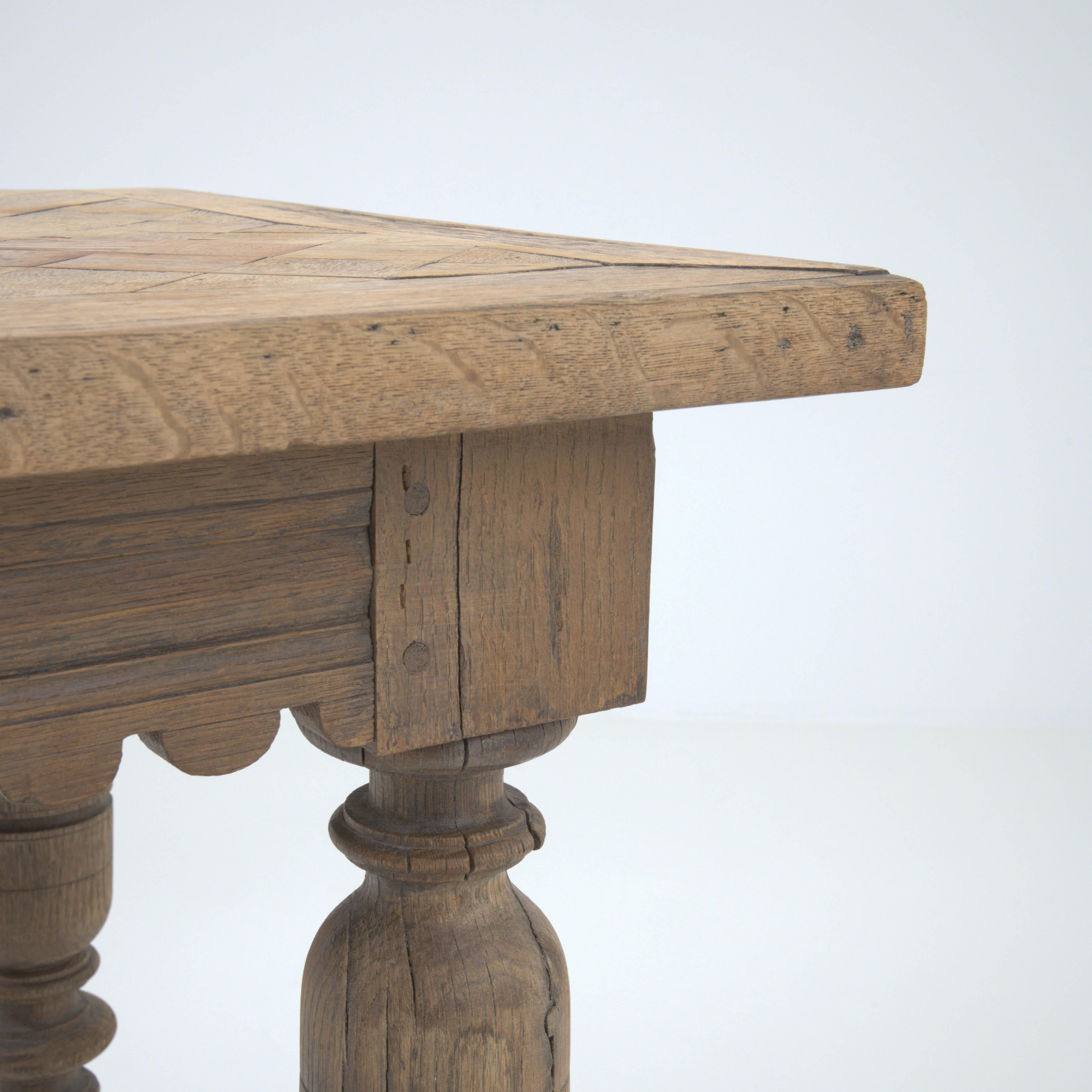19th Century Belgian Wooden Side Table 3